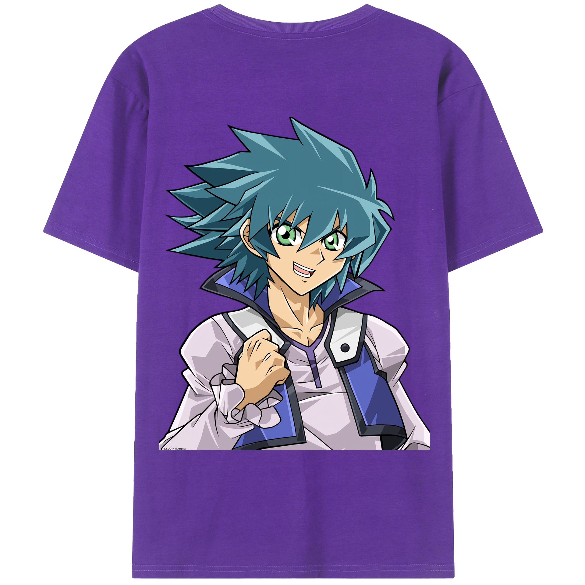 （画像用） 遊☆戯☆王 Yu-Gi-Oh! 綿100％ メンズ半袖Tシャツ（バックプリント） 通気性
