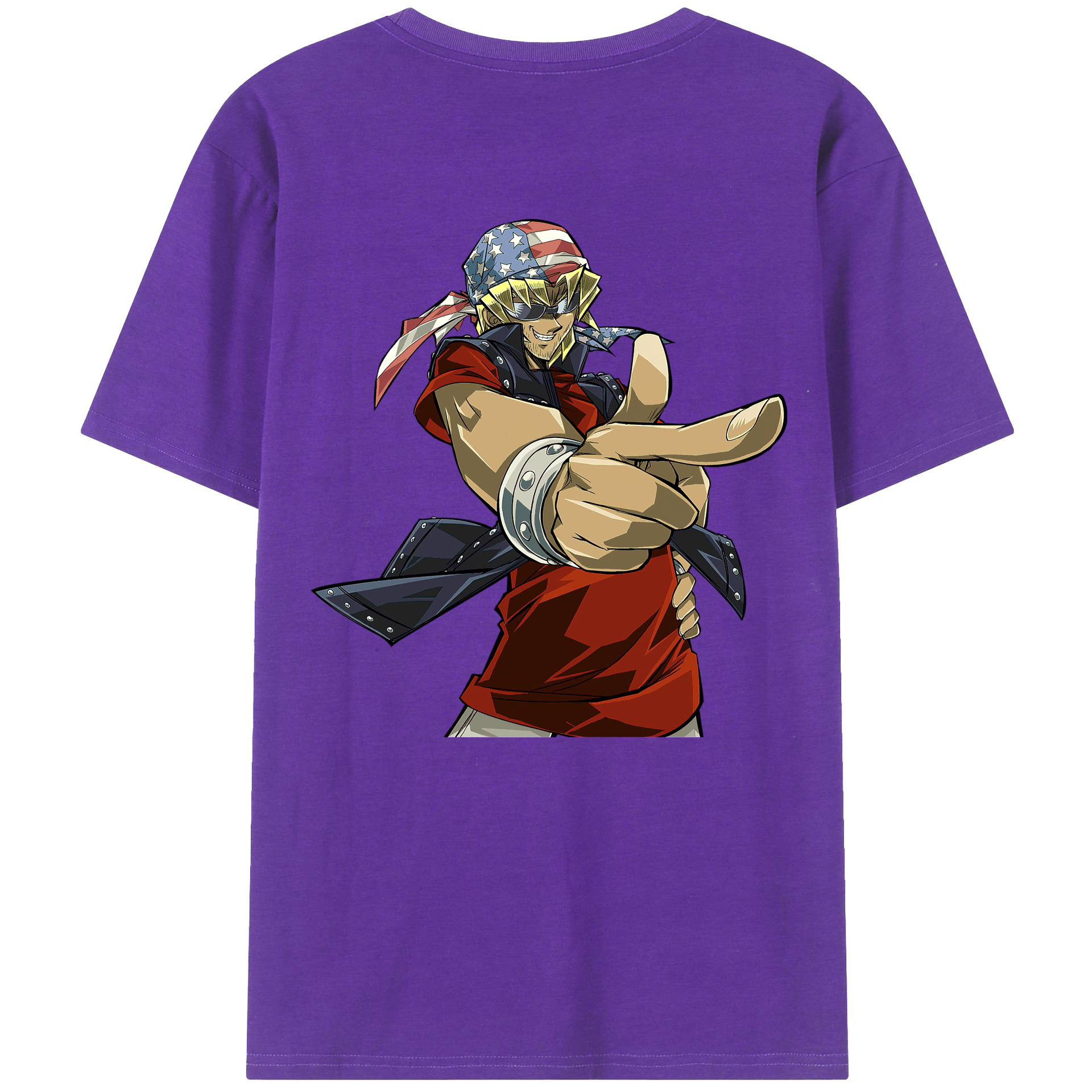 （画像用） 遊☆戯☆王 Yu-Gi-Oh! 綿100％ メンズ半袖Tシャツ（バックプリント） 通気性
