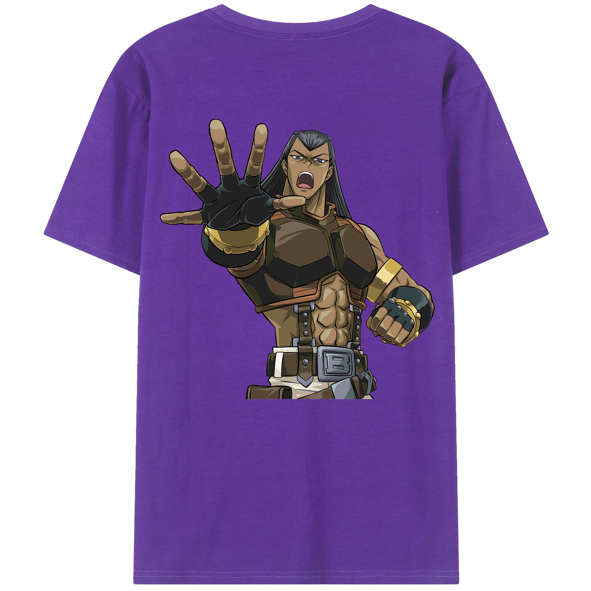 （画像用） 遊☆戯☆王 Yu-Gi-Oh! 綿100％ メンズ半袖Tシャツ（バックプリント） 通気性