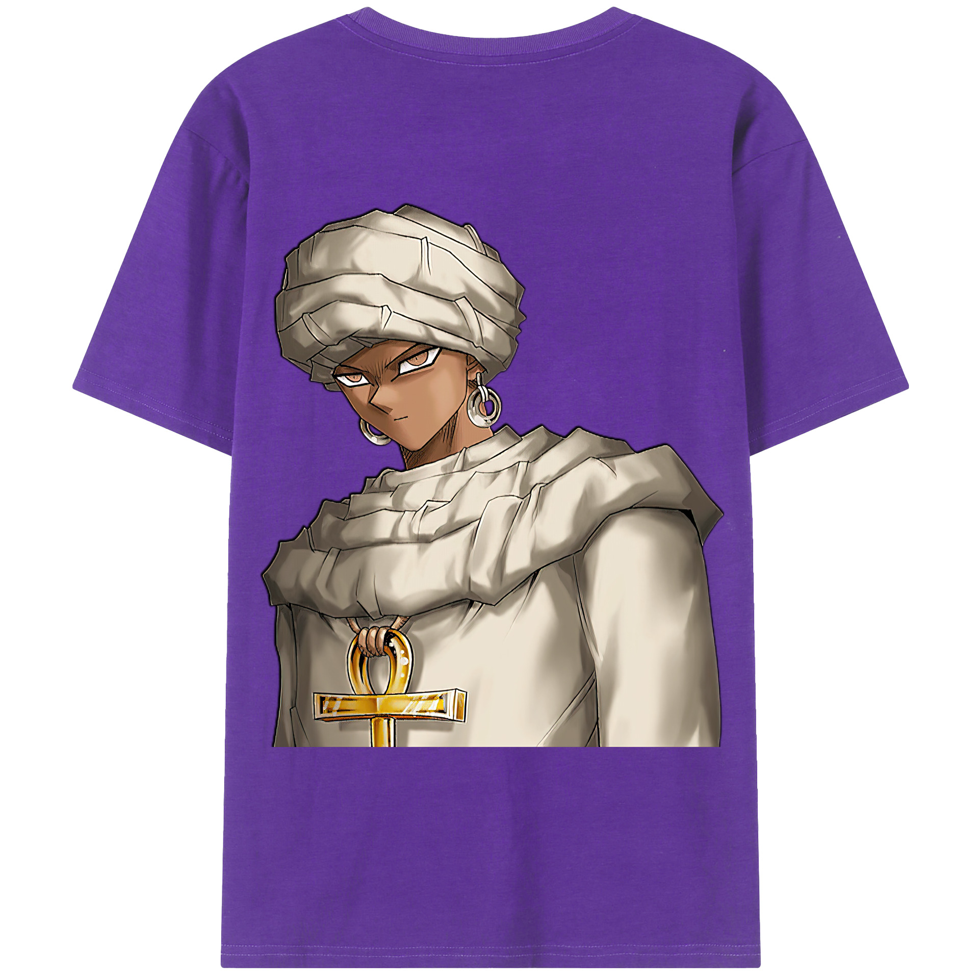 （画像用） 遊☆戯☆王 Yu-Gi-Oh! 綿100％ メンズ半袖Tシャツ（バックプリント） 通気性