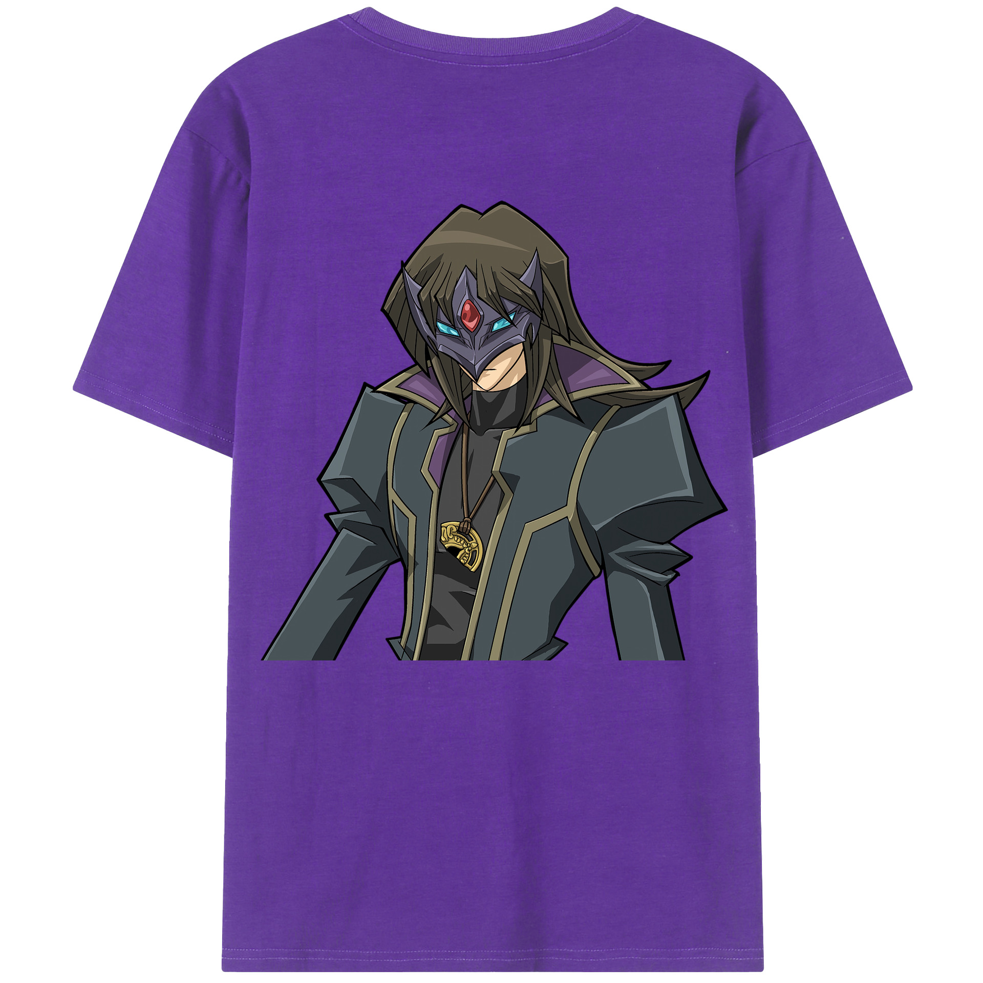 （画像用） 遊☆戯☆王 Yu-Gi-Oh! 綿100％ メンズ半袖Tシャツ（バックプリント） 通気性