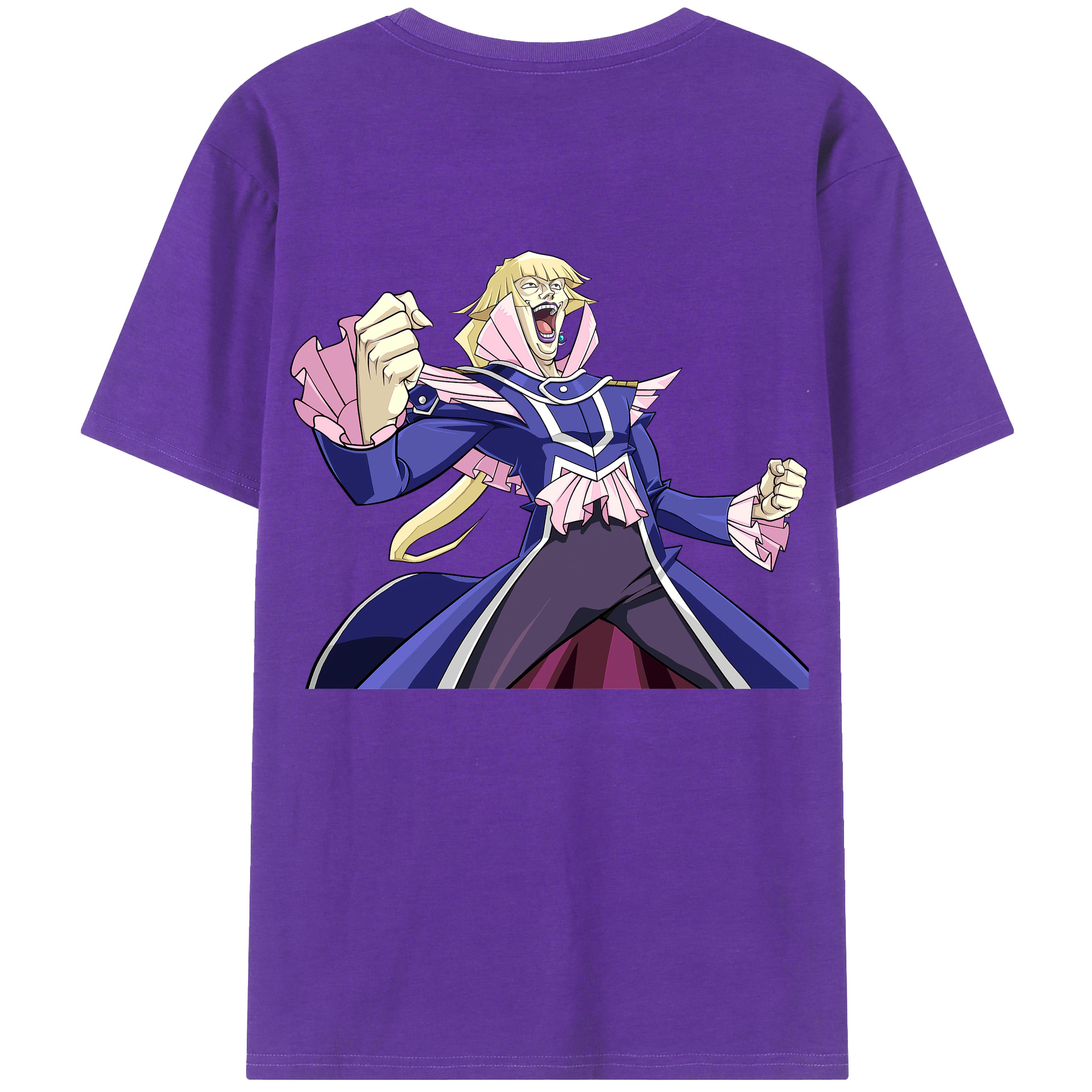 （画像用） 遊☆戯☆王 Yu-Gi-Oh! 綿100％ メンズ半袖Tシャツ（バックプリント） 通気性
