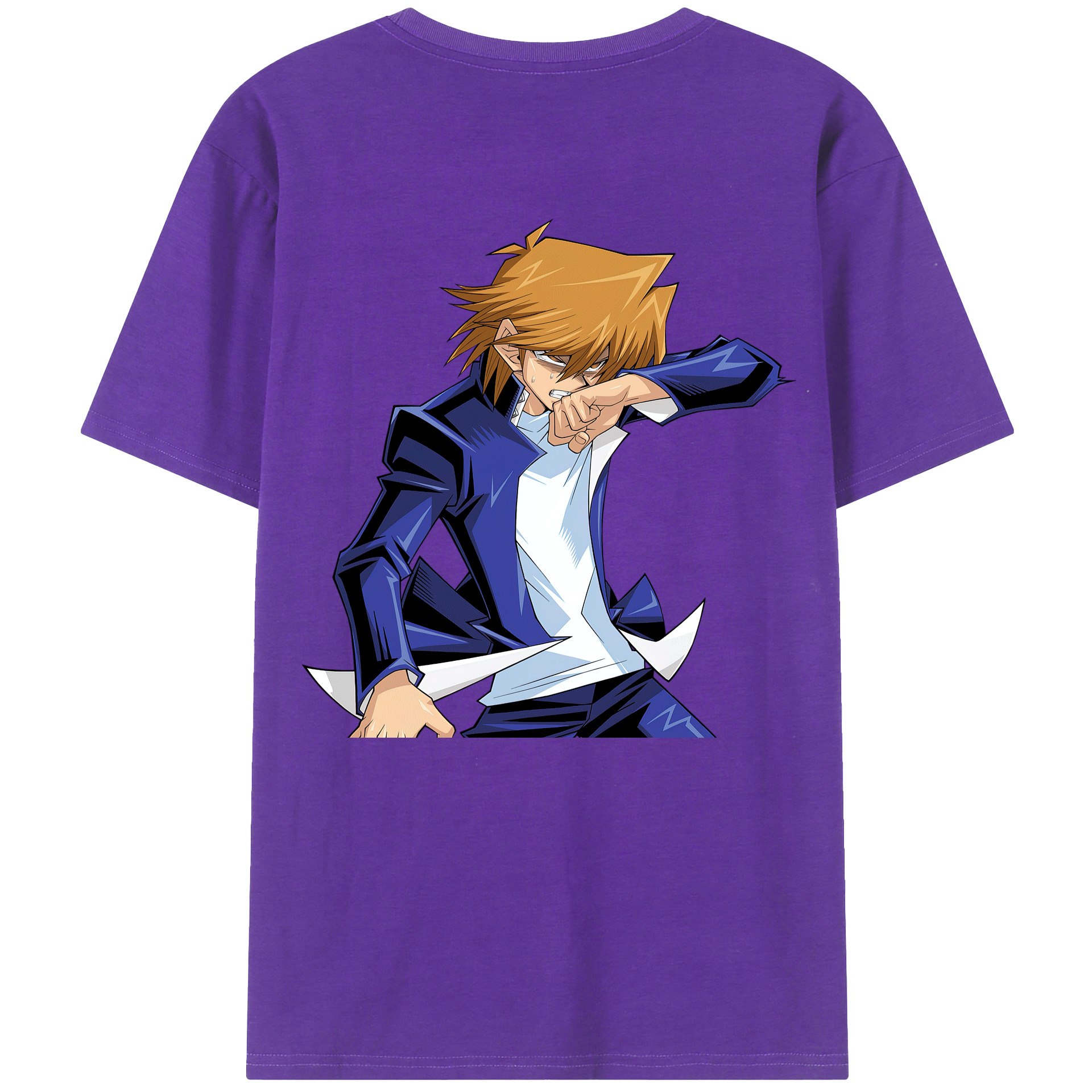 （画像用） 遊☆戯☆王 Yu-Gi-Oh! 綿100％ メンズ半袖Tシャツ（バックプリント） 通気性