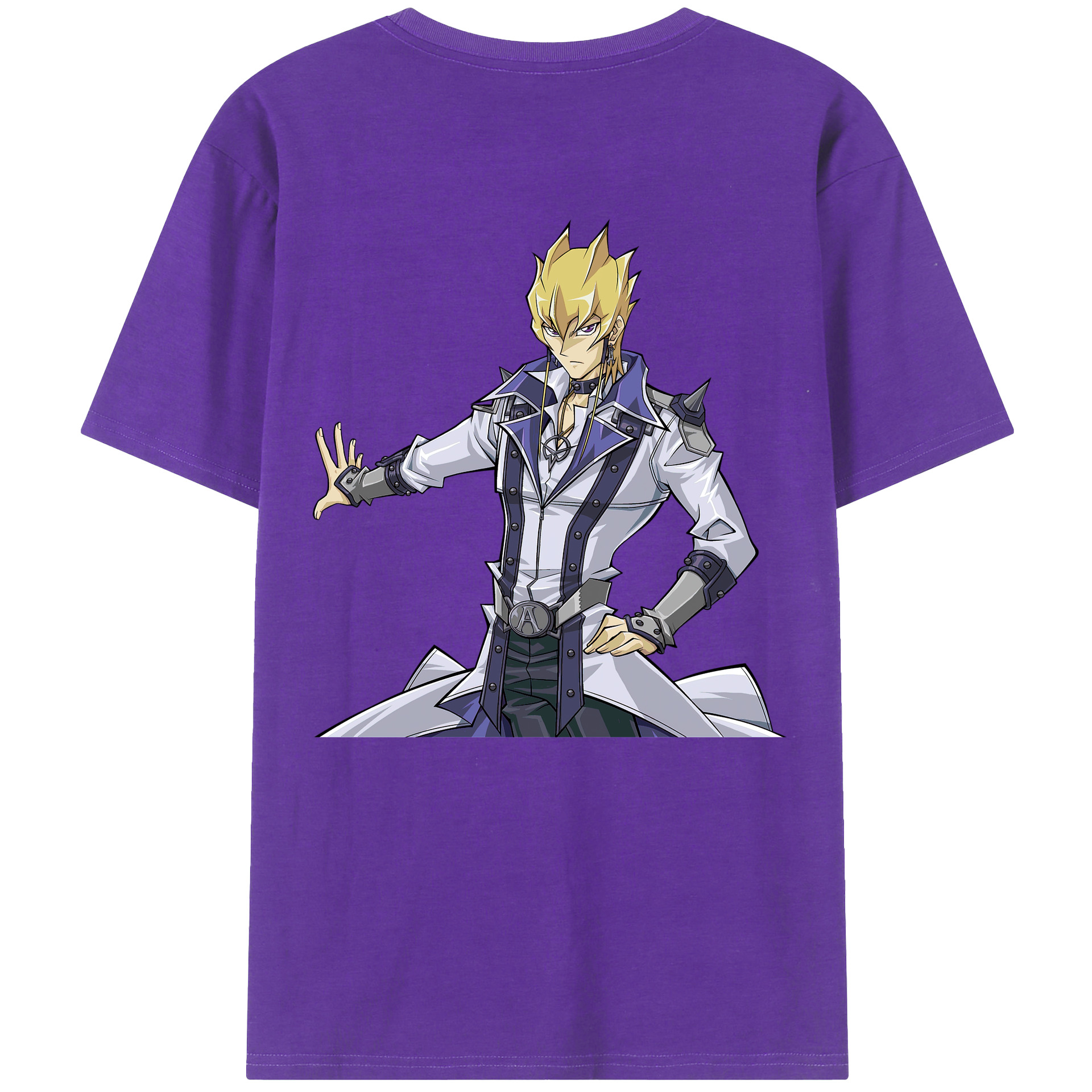 （画像用） 遊☆戯☆王 Yu-Gi-Oh! 綿100％ メンズ半袖Tシャツ（バックプリント） 通気性