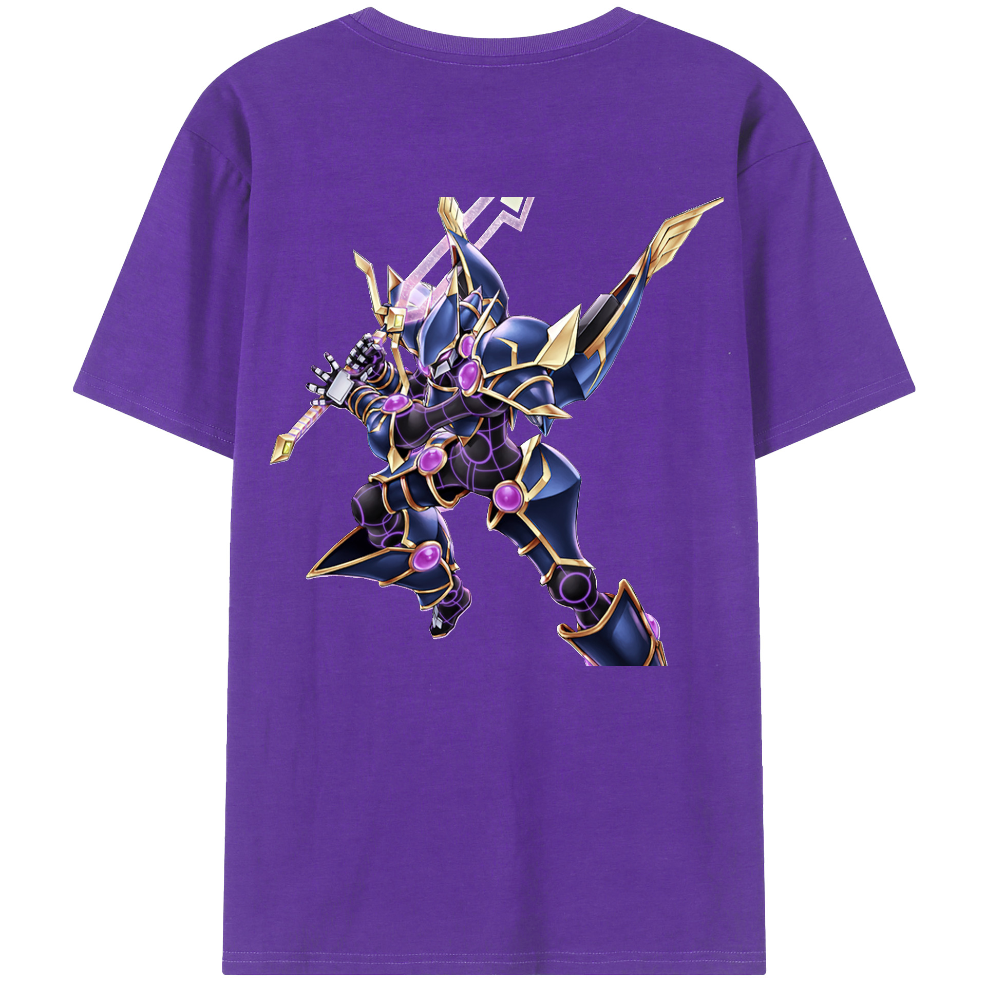 （画像用） 遊☆戯☆王 Yu-Gi-Oh! 綿100％ メンズ半袖Tシャツ（バックプリント） 通気性