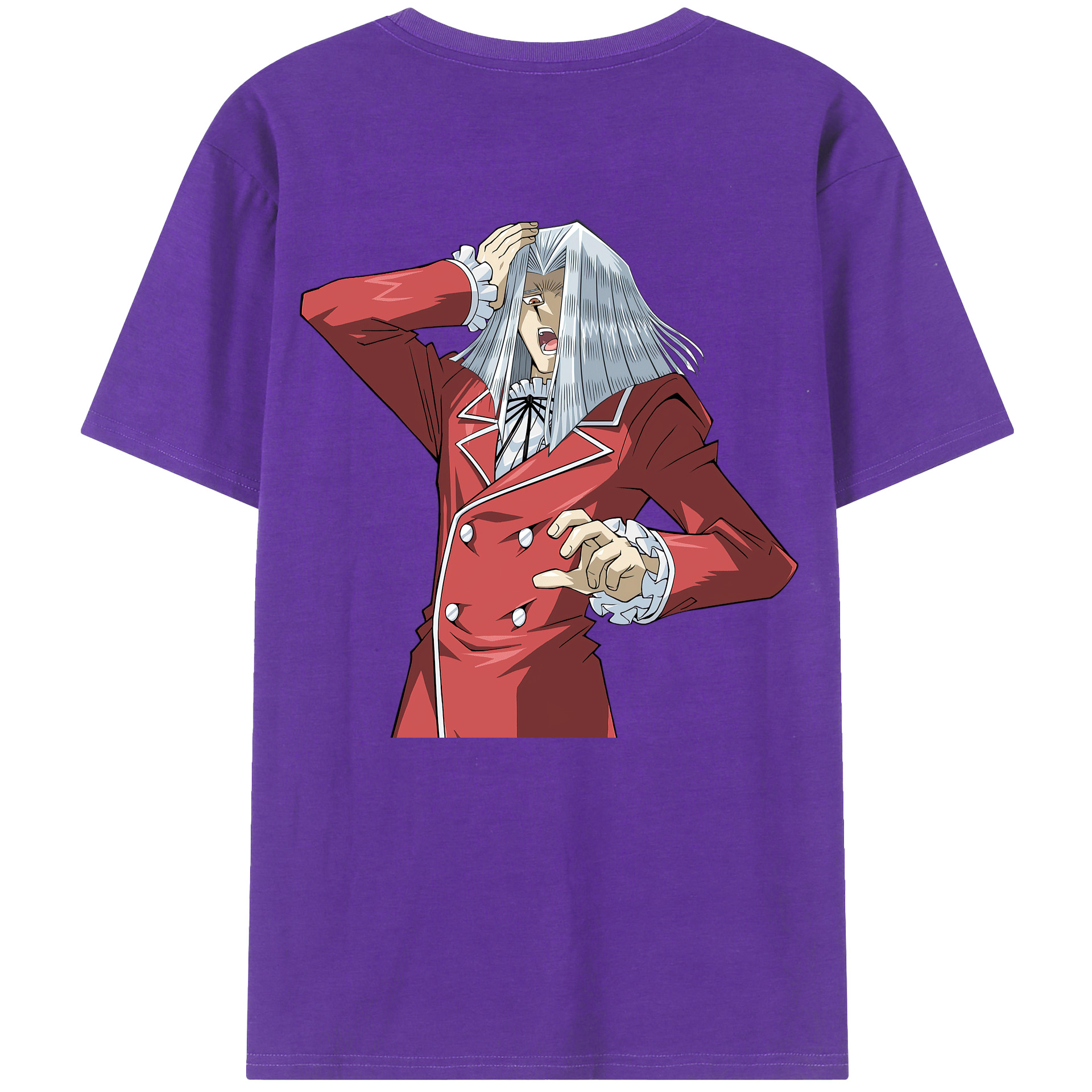 （画像用） 遊☆戯☆王 Yu-Gi-Oh! 綿100％ メンズ半袖Tシャツ（バックプリント） 通気性
