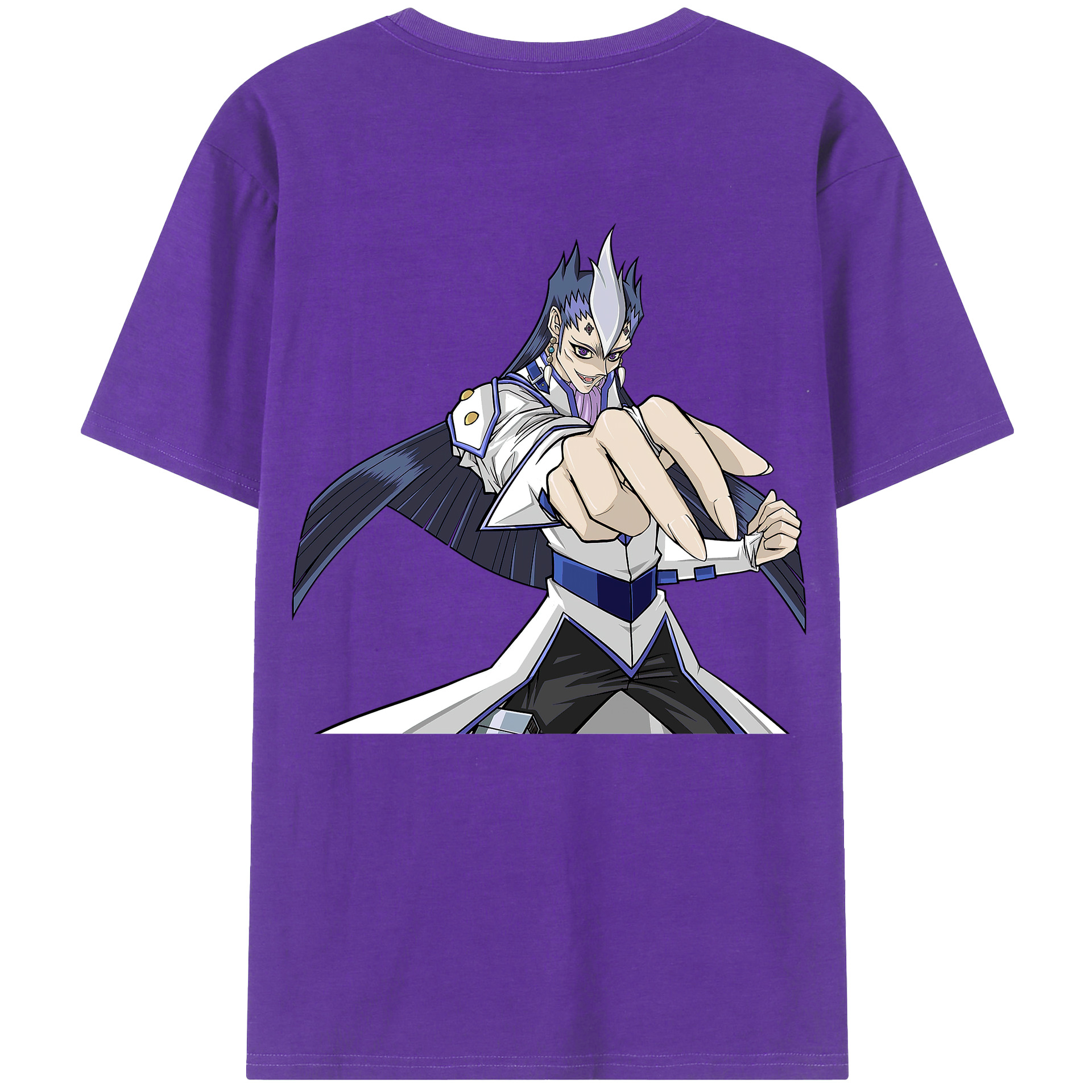 （画像用） 遊☆戯☆王 Yu-Gi-Oh! 綿100％ メンズ半袖Tシャツ（バックプリント） 通気性