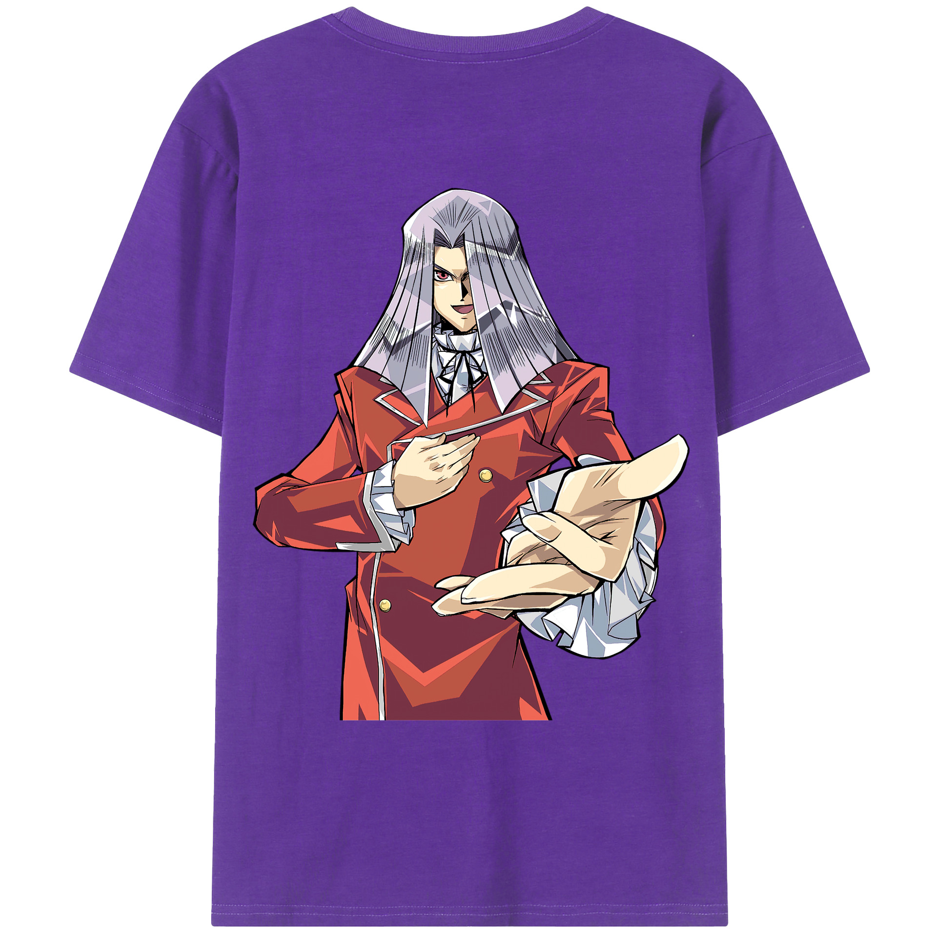 （画像用） 遊☆戯☆王 Yu-Gi-Oh! 綿100％ メンズ半袖Tシャツ（バックプリント） 通気性