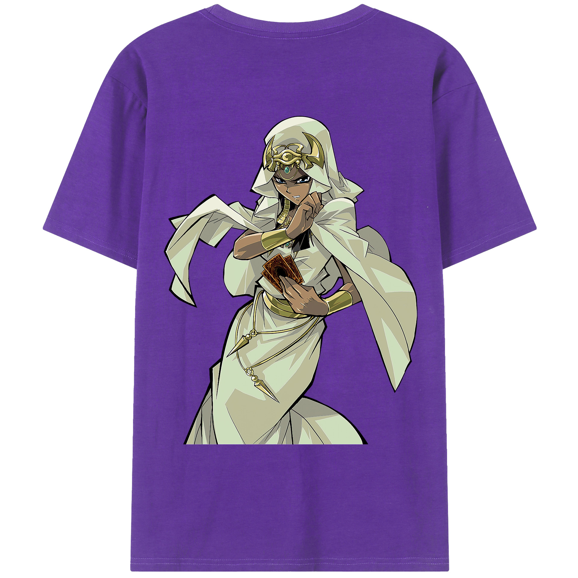 （画像用） 遊☆戯☆王 Yu-Gi-Oh! 綿100％ メンズ半袖Tシャツ（バックプリント） 通気性