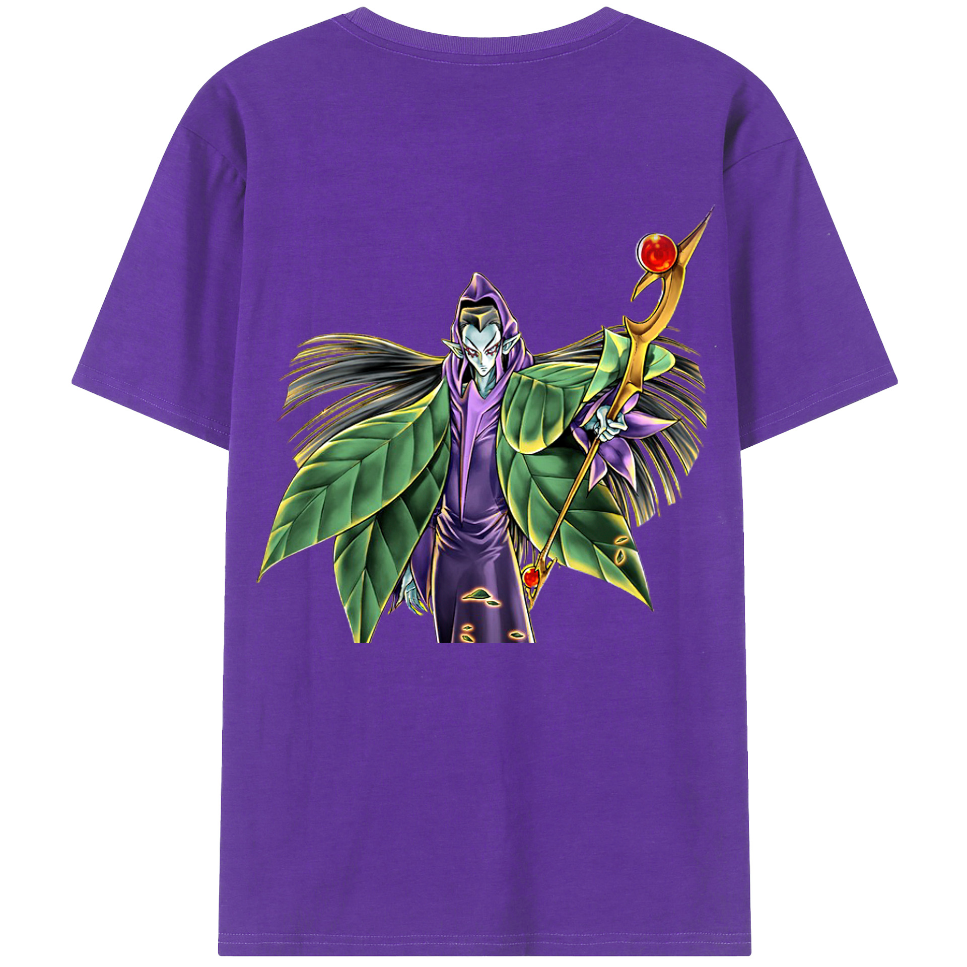 （画像用） 遊☆戯☆王 Yu-Gi-Oh! 綿100％ メンズ半袖Tシャツ（バックプリント） 通気性