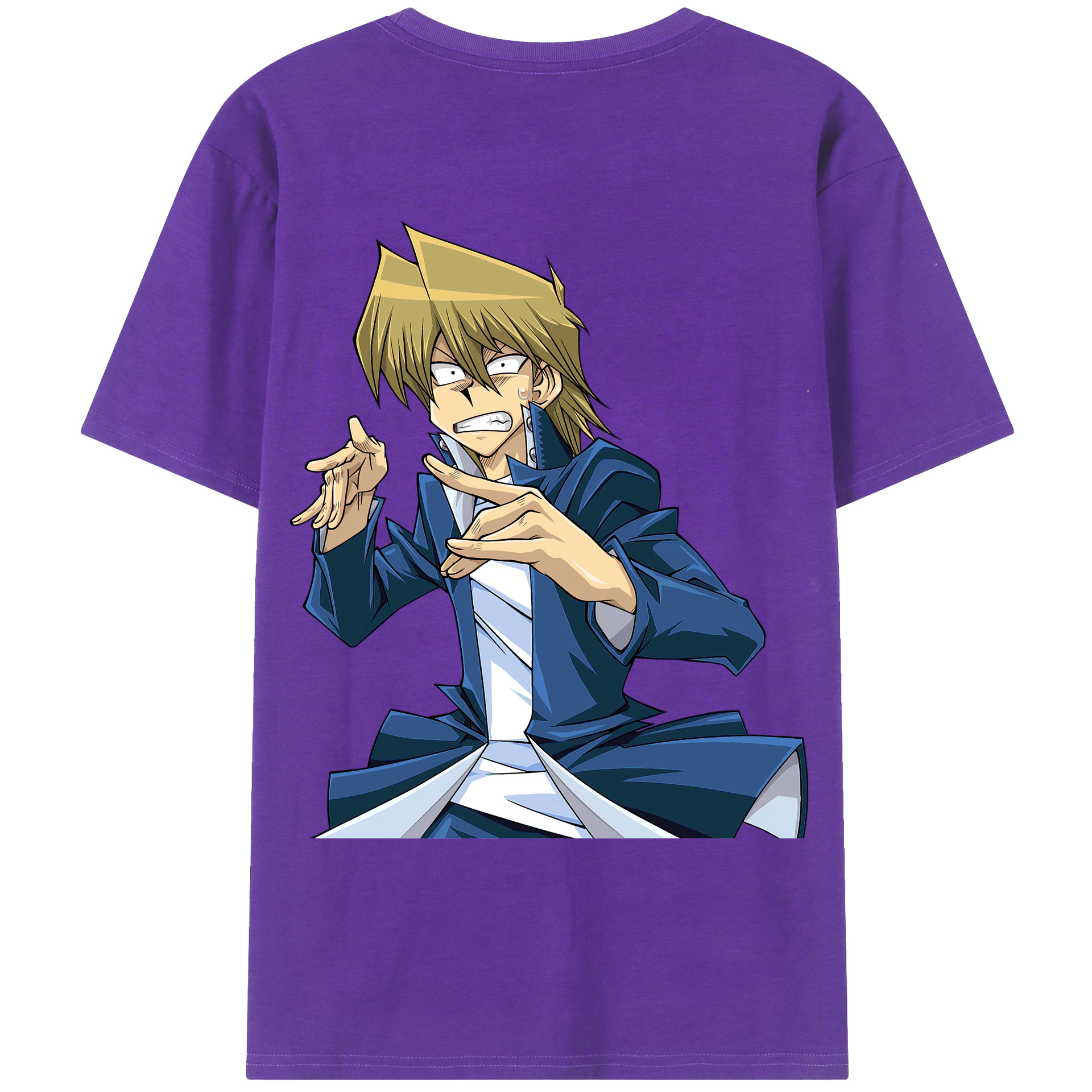 （画像用） 遊☆戯☆王 Yu-Gi-Oh! 綿100％ メンズ半袖Tシャツ（バックプリント） 通気性