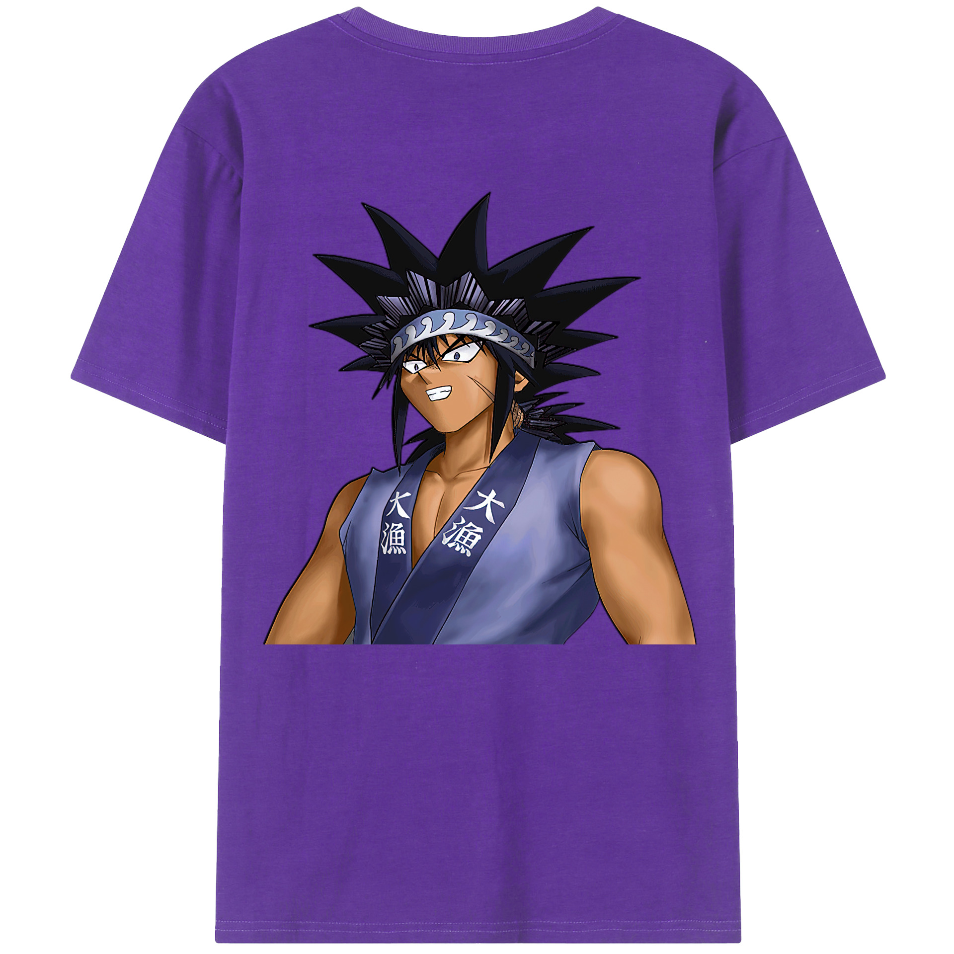 （画像用） 遊☆戯☆王 Yu-Gi-Oh! 綿100％ メンズ半袖Tシャツ（バックプリント） 通気性