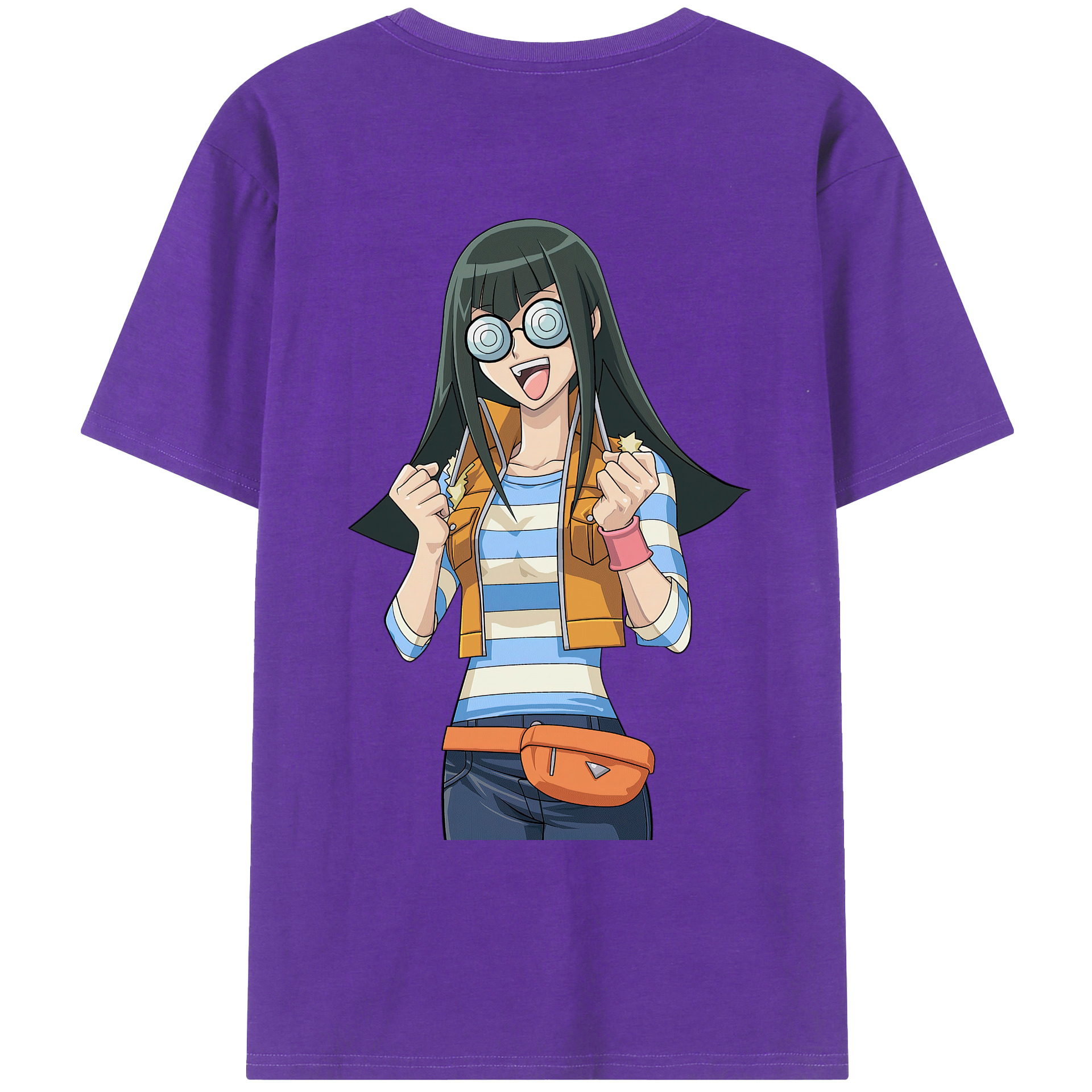 （画像用） 遊☆戯☆王 Yu-Gi-Oh! 綿100％ メンズ半袖Tシャツ（バックプリント） 通気性