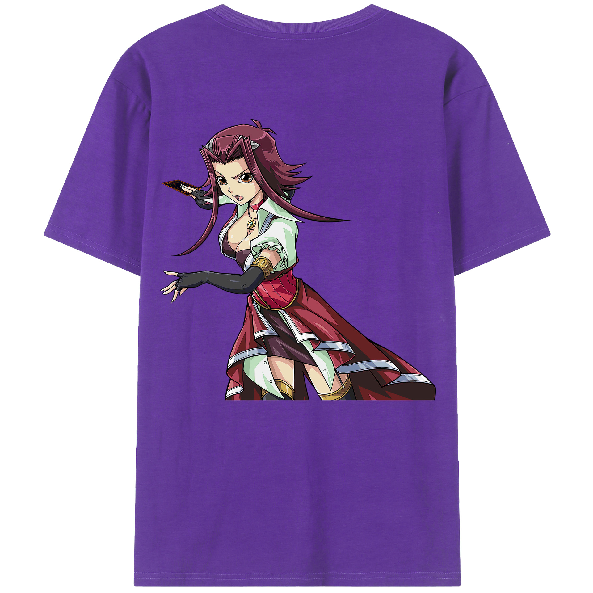 （画像用） 遊☆戯☆王 Yu-Gi-Oh! 綿100％ メンズ半袖Tシャツ（バックプリント） 通気性