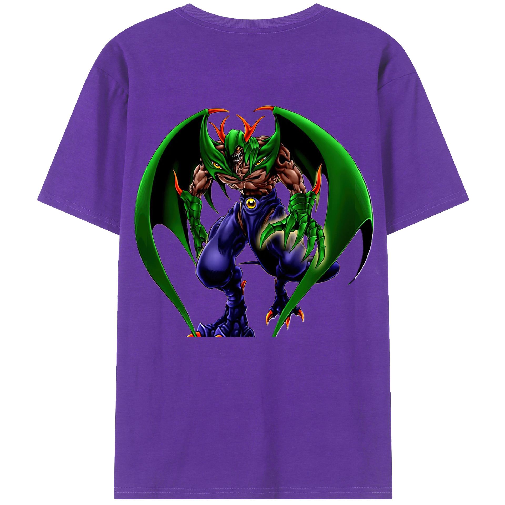 （画像用） 遊☆戯☆王 Yu-Gi-Oh! 綿100％ メンズ半袖Tシャツ（バックプリント） 通気性