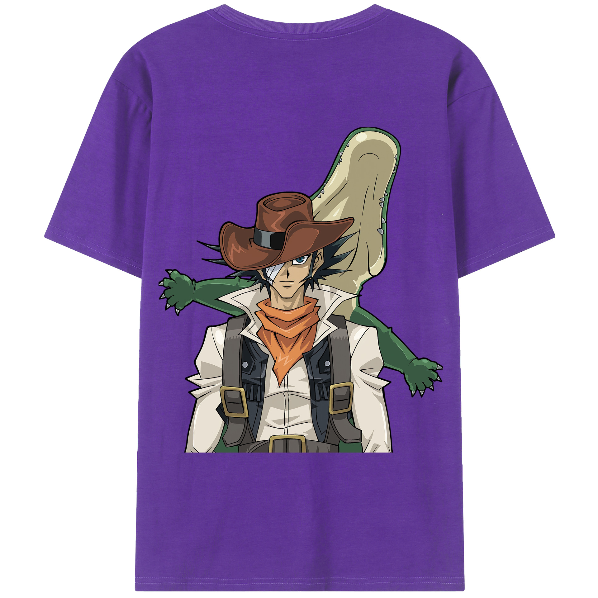（画像用） 遊☆戯☆王 Yu-Gi-Oh! 綿100％ メンズ半袖Tシャツ（バックプリント） 通気性