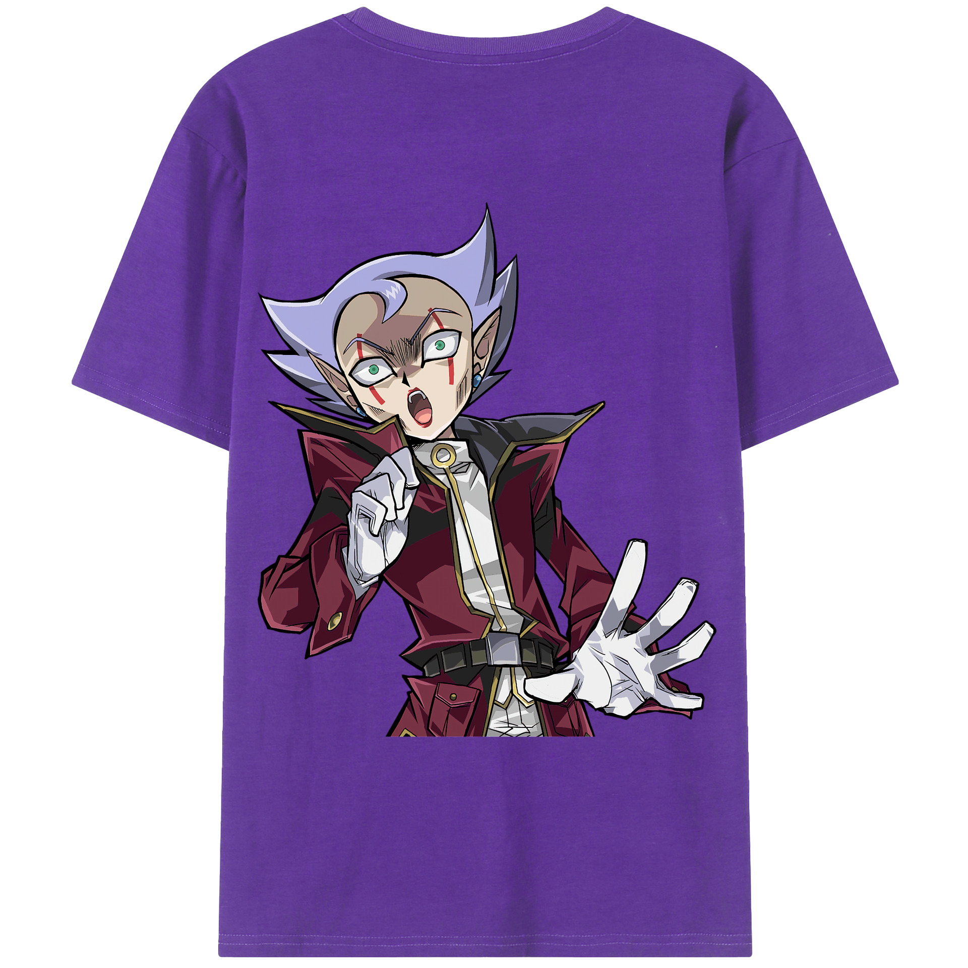 （画像用） 遊☆戯☆王 Yu-Gi-Oh! 綿100％ メンズ半袖Tシャツ（バックプリント） 通気性
