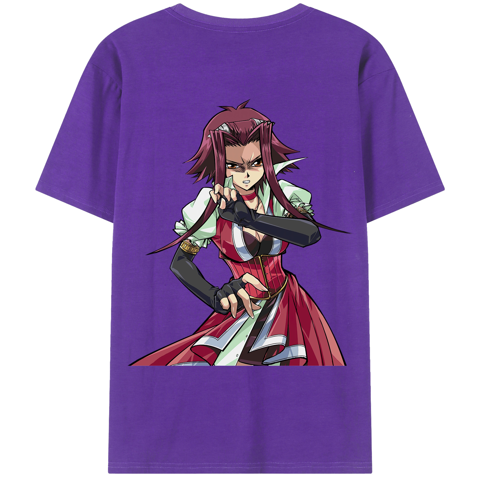 （画像用） 遊☆戯☆王 Yu-Gi-Oh! 綿100％ メンズ半袖Tシャツ（バックプリント） 通気性