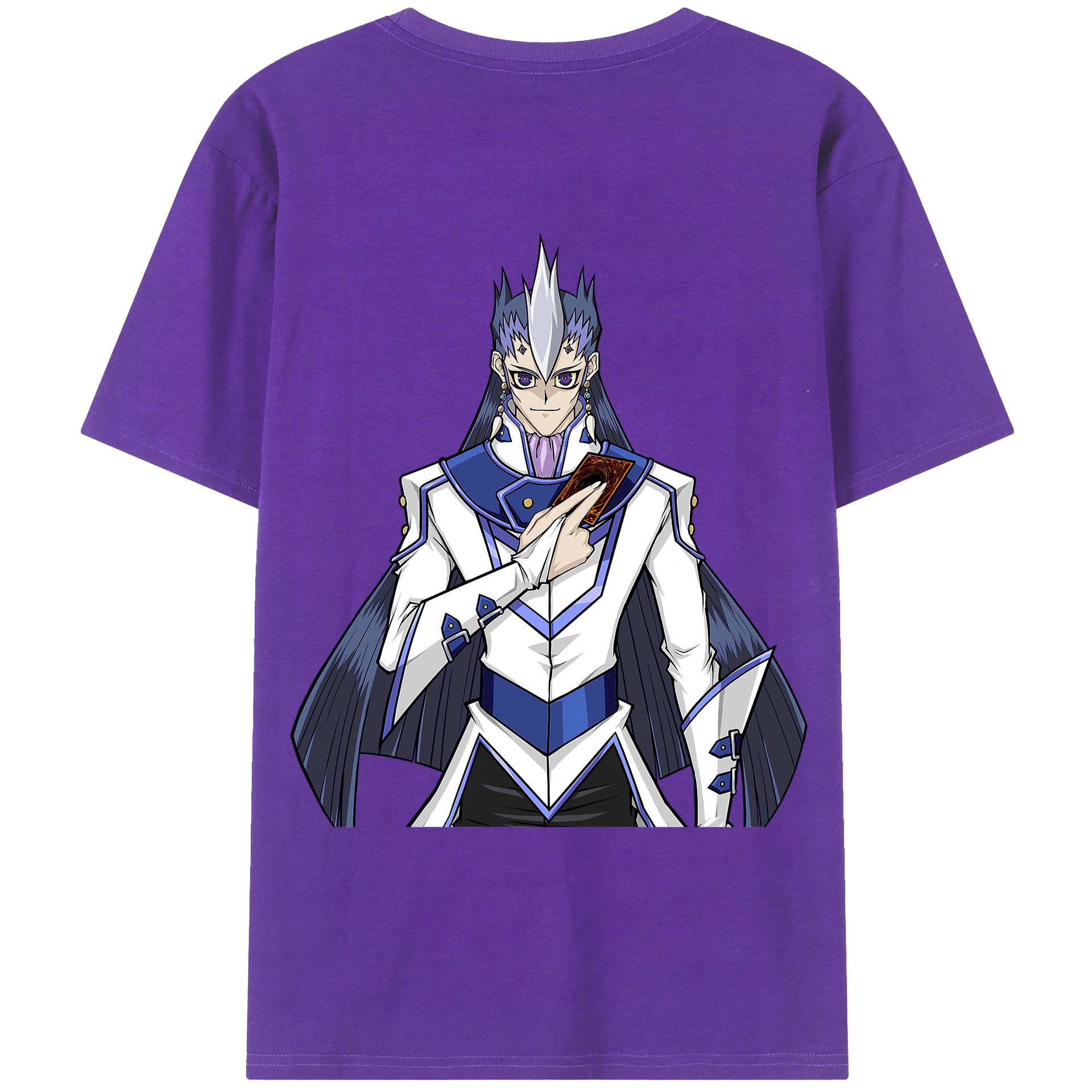 （画像用） 遊☆戯☆王 Yu-Gi-Oh! 綿100％ メンズ半袖Tシャツ（バックプリント） 通気性