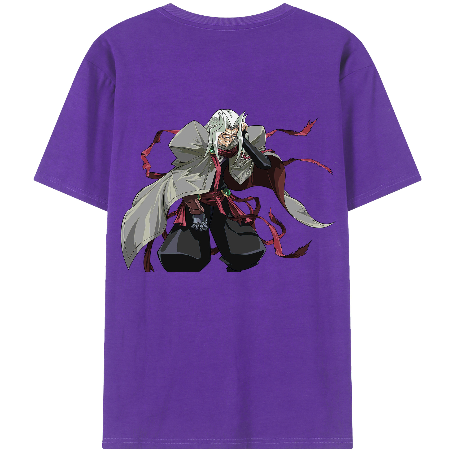 （画像用） 遊☆戯☆王 Yu-Gi-Oh! 綿100％ メンズ半袖Tシャツ（バックプリント） 通気性