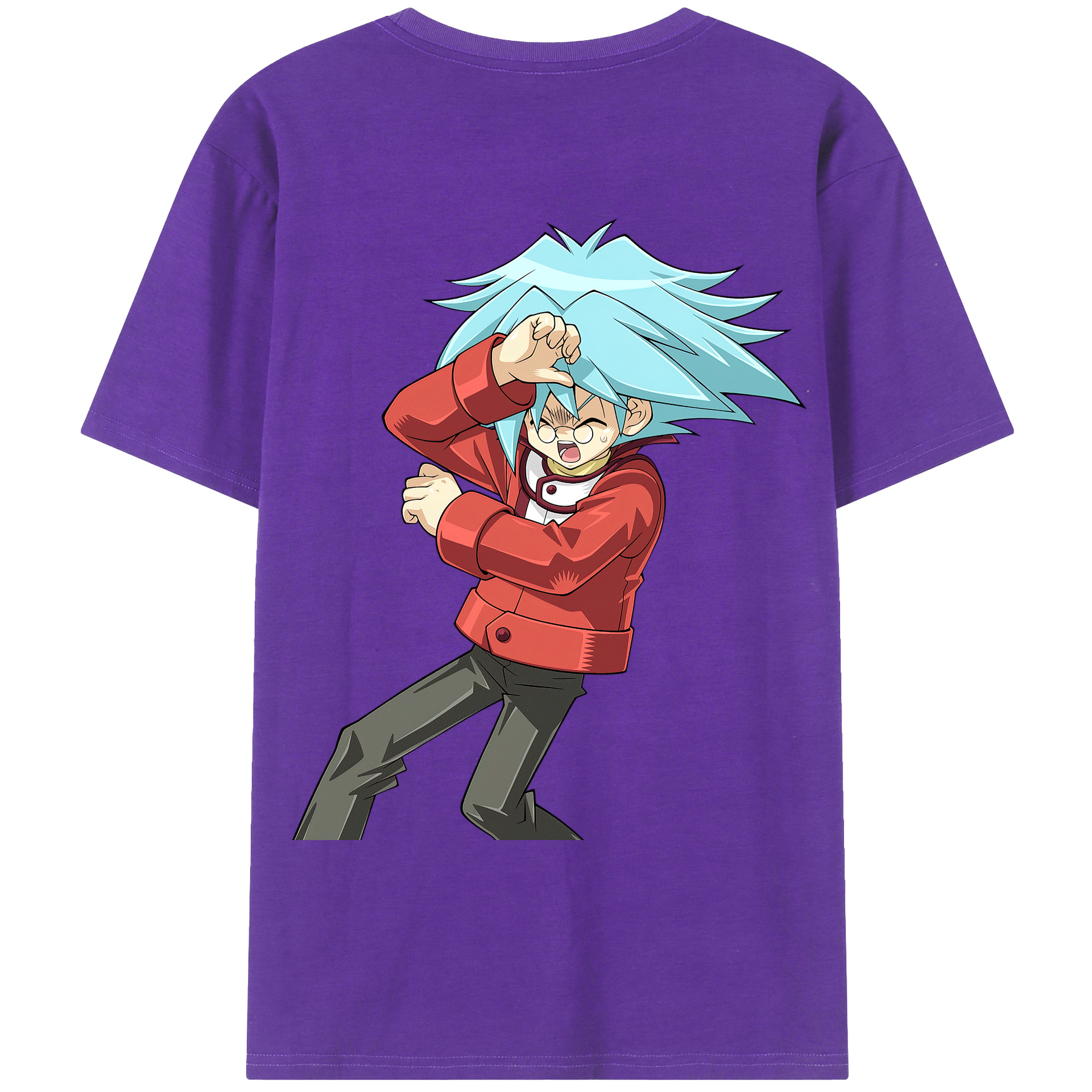 （画像用） 遊☆戯☆王 Yu-Gi-Oh! 綿100％ メンズ半袖Tシャツ（バックプリント） 通気性