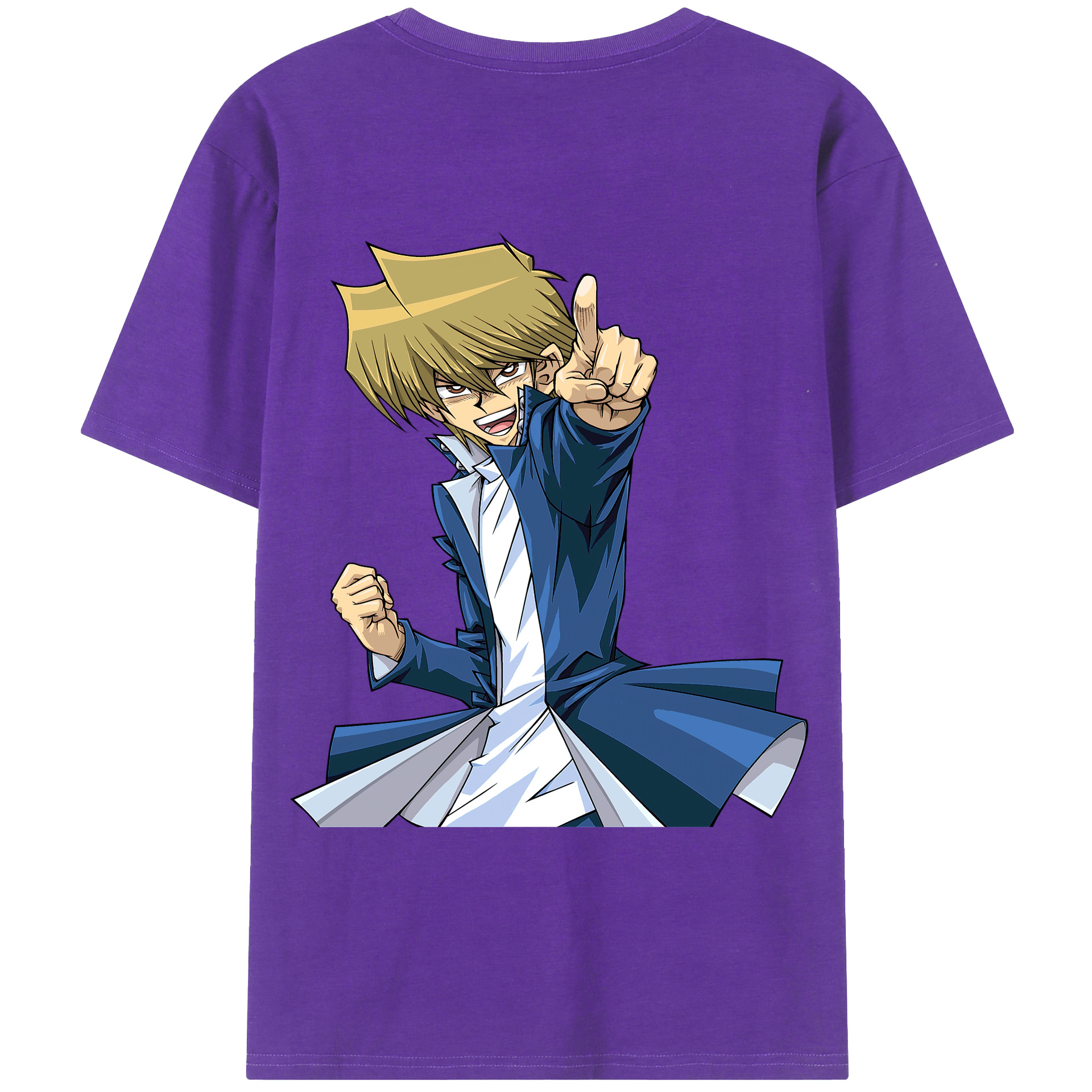 （画像用） 遊☆戯☆王 Yu-Gi-Oh! 綿100％ メンズ半袖Tシャツ（バックプリント） 通気性