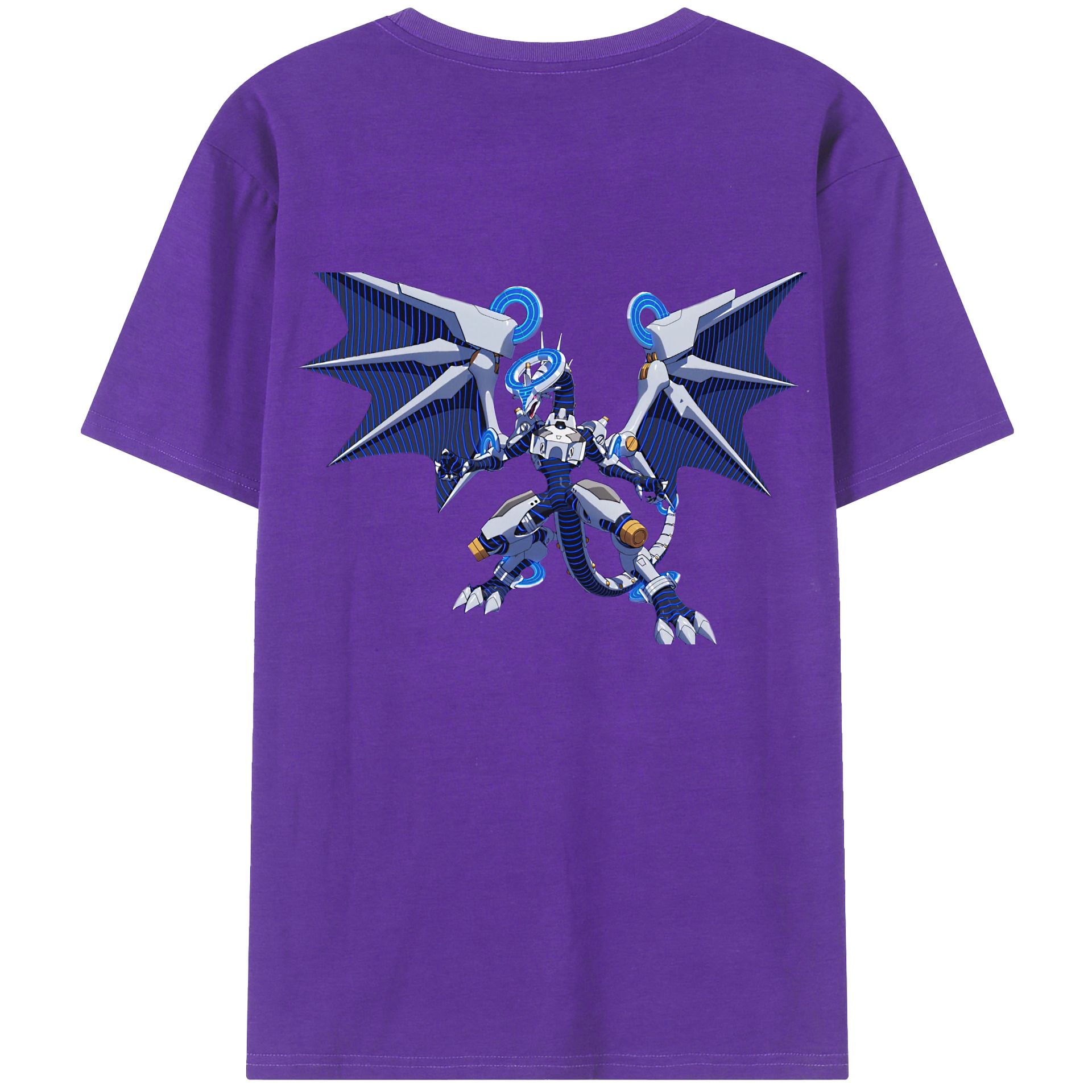 （画像用） 遊☆戯☆王 Yu-Gi-Oh! 綿100％ メンズ半袖Tシャツ（バックプリント） 通気性