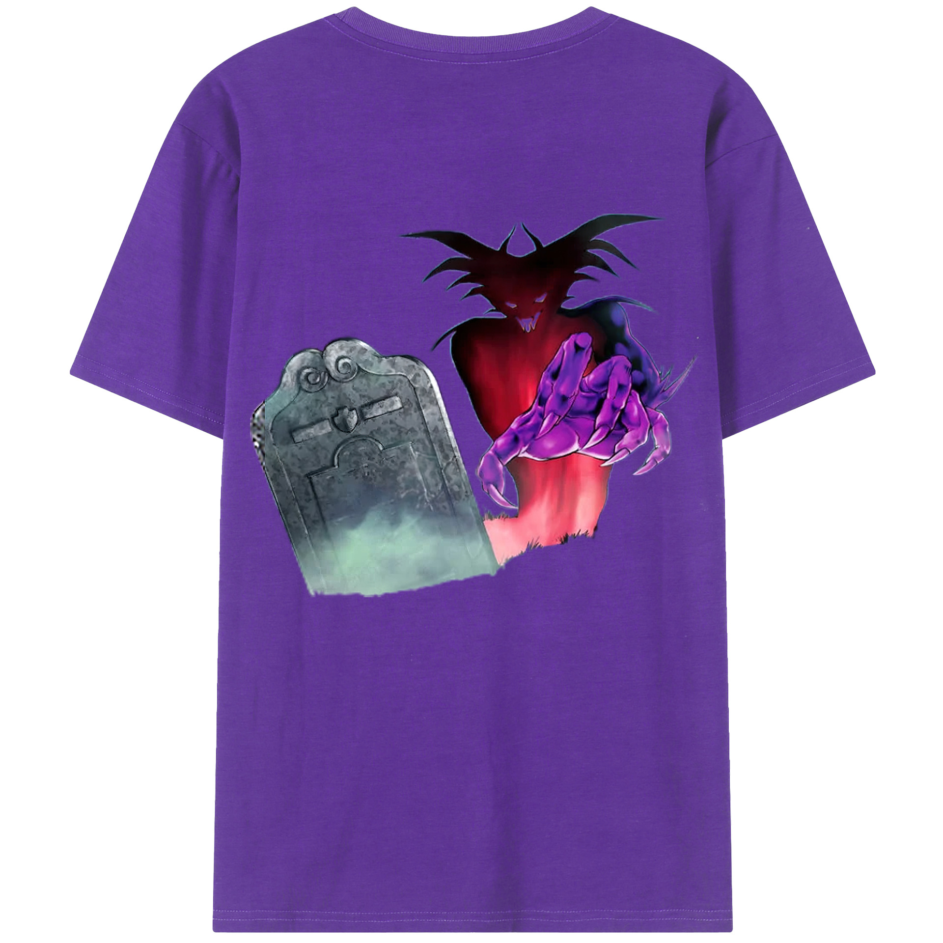 （画像用） 遊☆戯☆王 Yu-Gi-Oh! 綿100％ メンズ半袖Tシャツ（バックプリント） 通気性