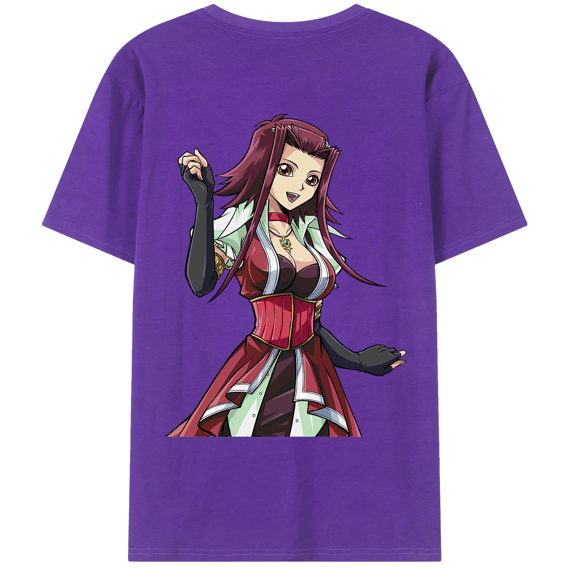 （画像用） 遊☆戯☆王 Yu-Gi-Oh! 綿100％ メンズ半袖Tシャツ（バックプリント） 通気性