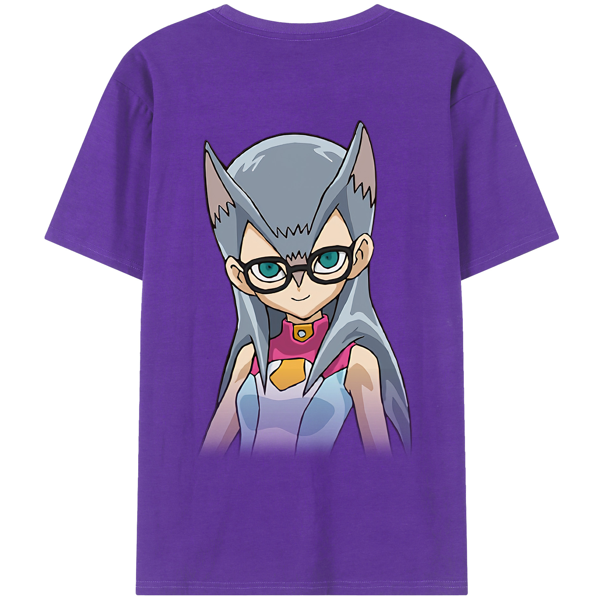（画像用） 遊☆戯☆王 Yu-Gi-Oh! 綿100％ メンズ半袖Tシャツ（バックプリント） 通気性