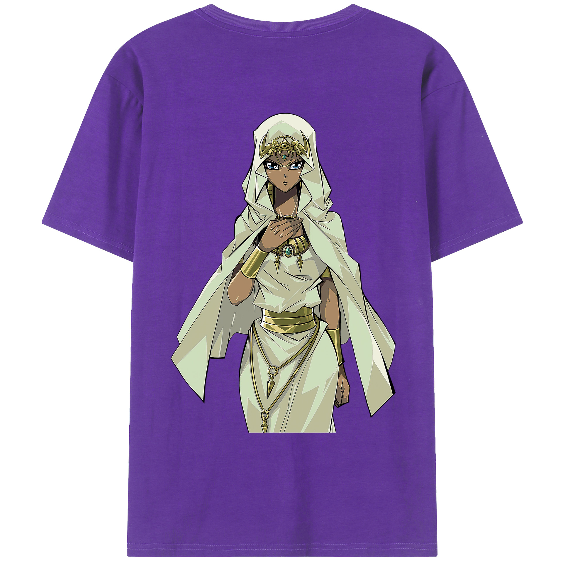 （画像用） 遊☆戯☆王 Yu-Gi-Oh! 綿100％ メンズ半袖Tシャツ（バックプリント） 通気性