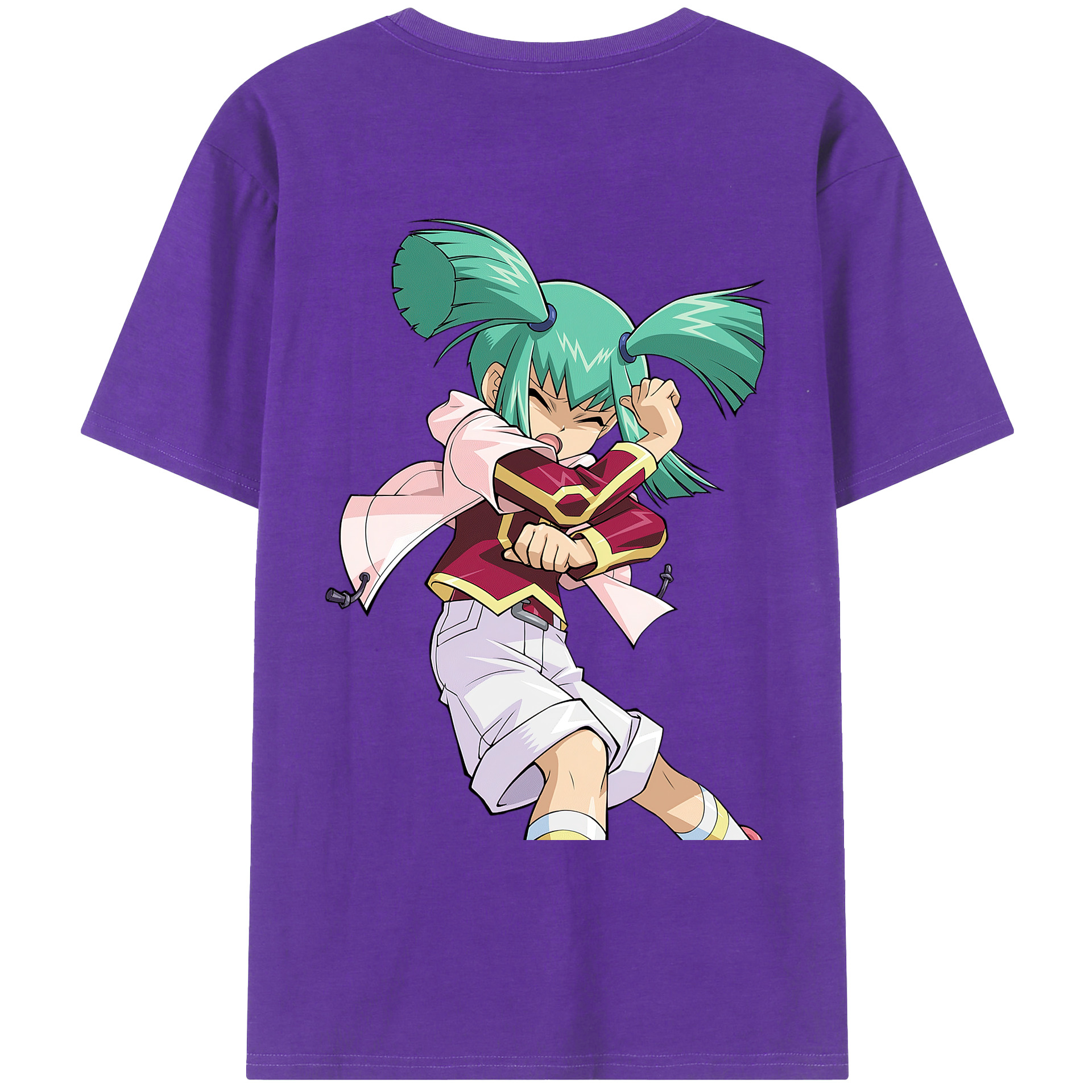 （画像用） 遊☆戯☆王 Yu-Gi-Oh! 綿100％ メンズ半袖Tシャツ（バックプリント） 通気性