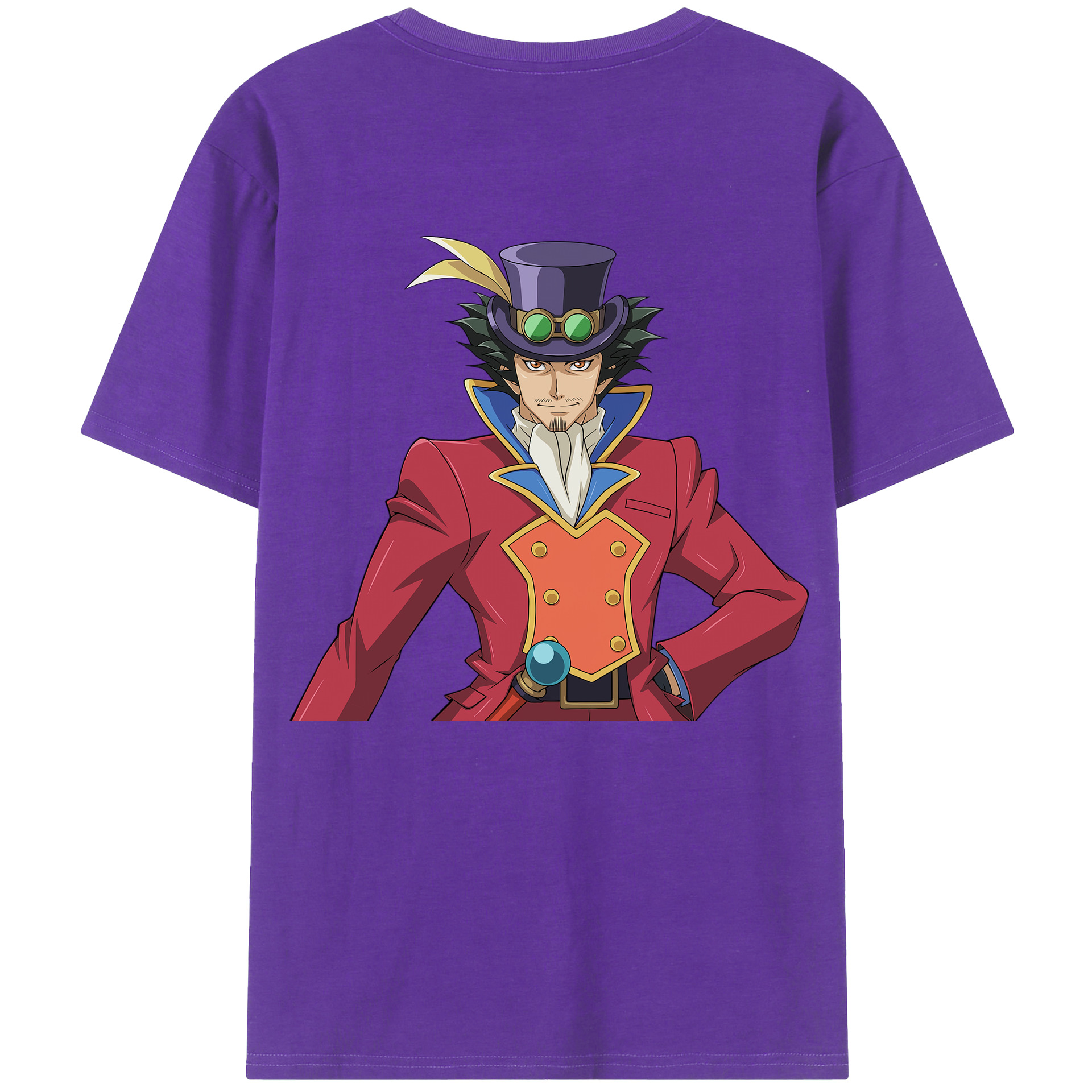 （画像用） 遊☆戯☆王 Yu-Gi-Oh! 綿100％ メンズ半袖Tシャツ（バックプリント） 通気性