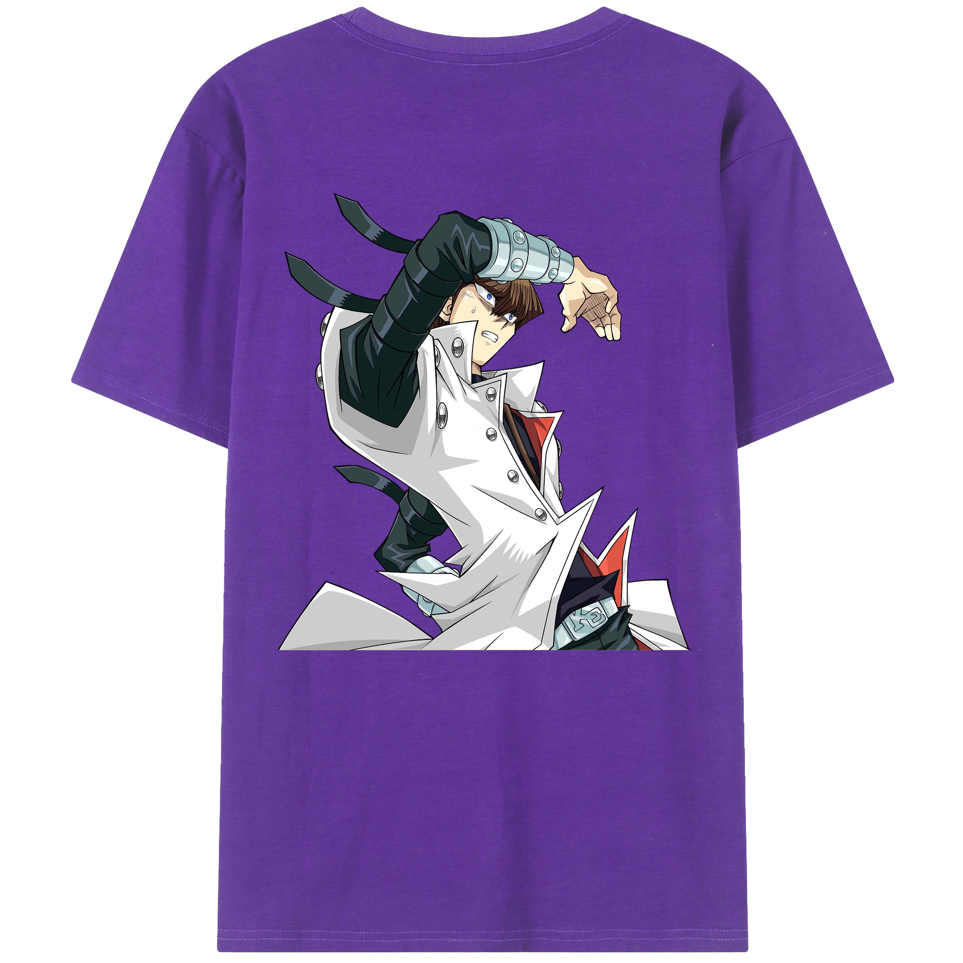（画像用） 遊☆戯☆王 Yu-Gi-Oh! 綿100％ メンズ半袖Tシャツ（バックプリント） 通気性
