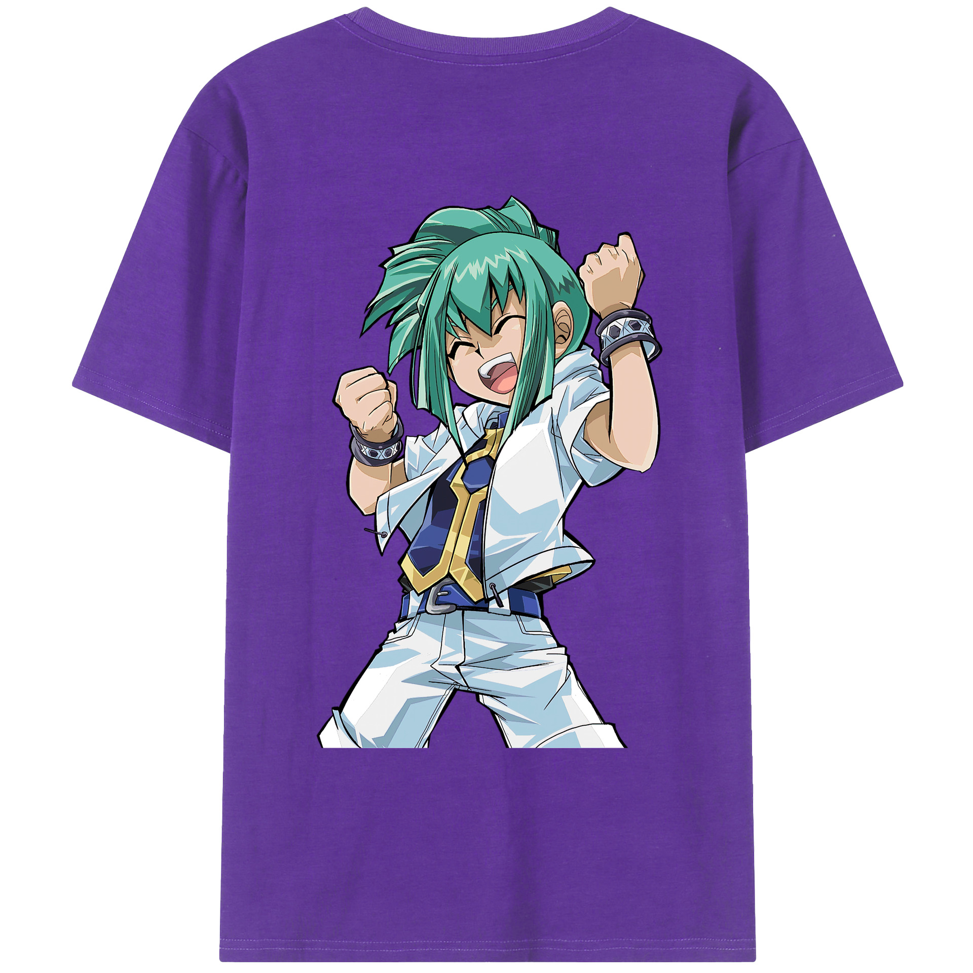 （画像用） 遊☆戯☆王 Yu-Gi-Oh! 綿100％ メンズ半袖Tシャツ（バックプリント） 通気性
