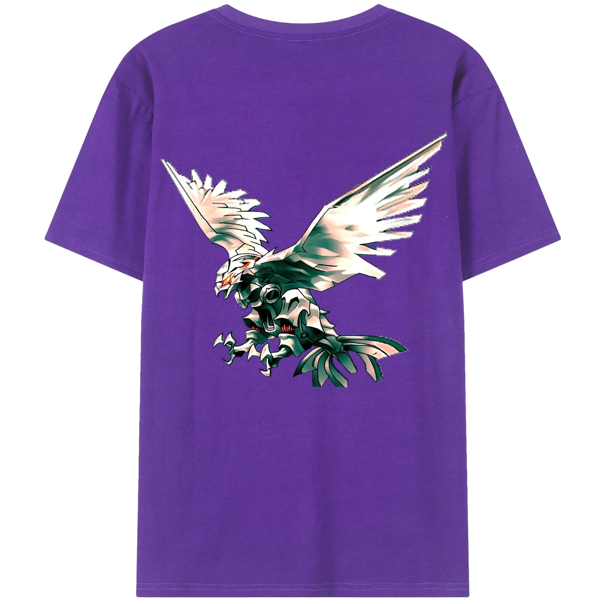 （画像用） 遊☆戯☆王 Yu-Gi-Oh! 綿100％ メンズ半袖Tシャツ（バックプリント） 通気性