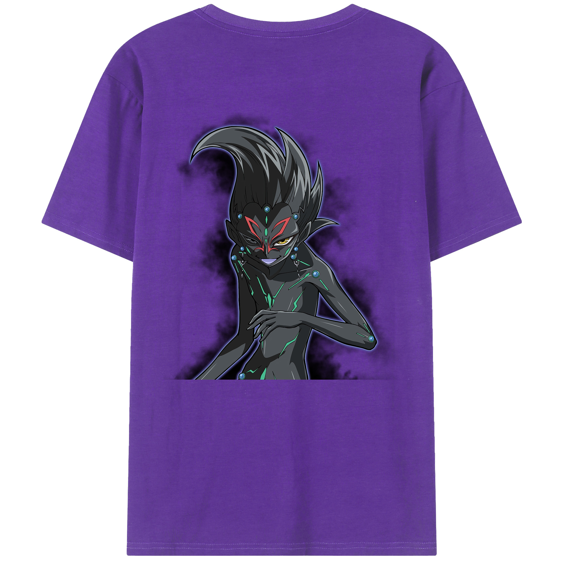 （画像用） 遊☆戯☆王 Yu-Gi-Oh! 綿100％ メンズ半袖Tシャツ（バックプリント） 通気性