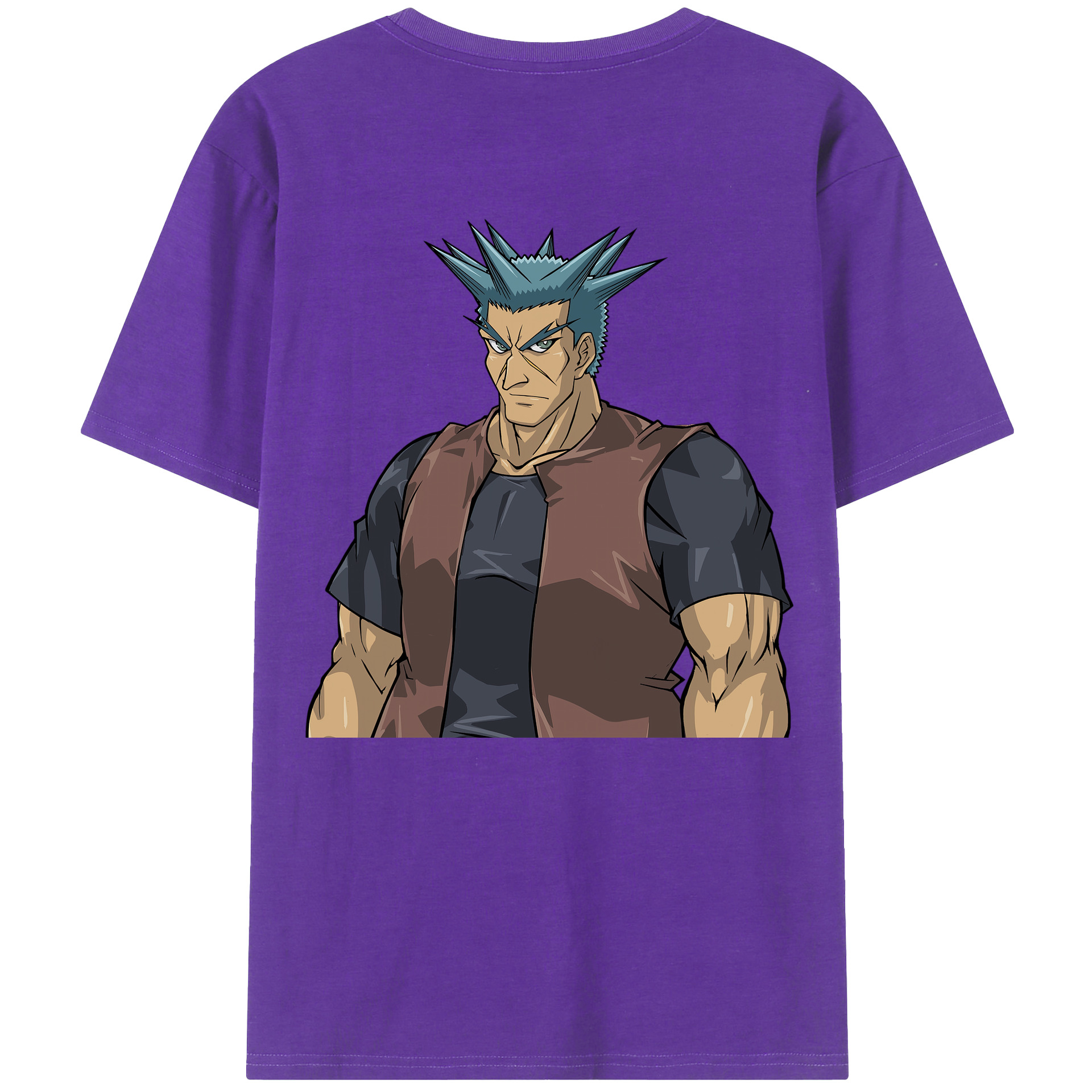 （画像用） 遊☆戯☆王 Yu-Gi-Oh! 綿100％ メンズ半袖Tシャツ（バックプリント） 通気性