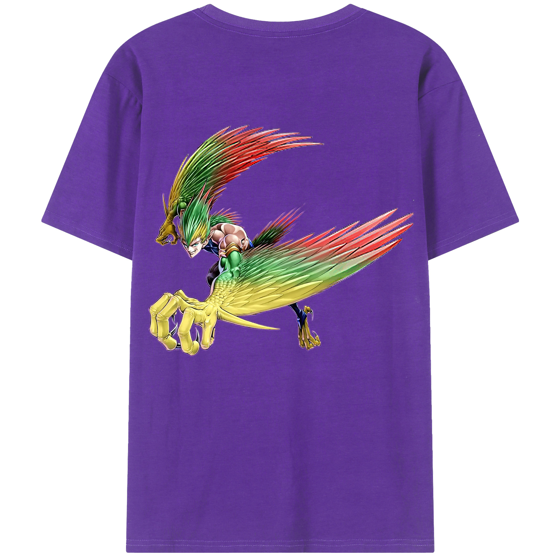 （画像用） 遊☆戯☆王 Yu-Gi-Oh! 綿100％ メンズ半袖Tシャツ（バックプリント） 通気性