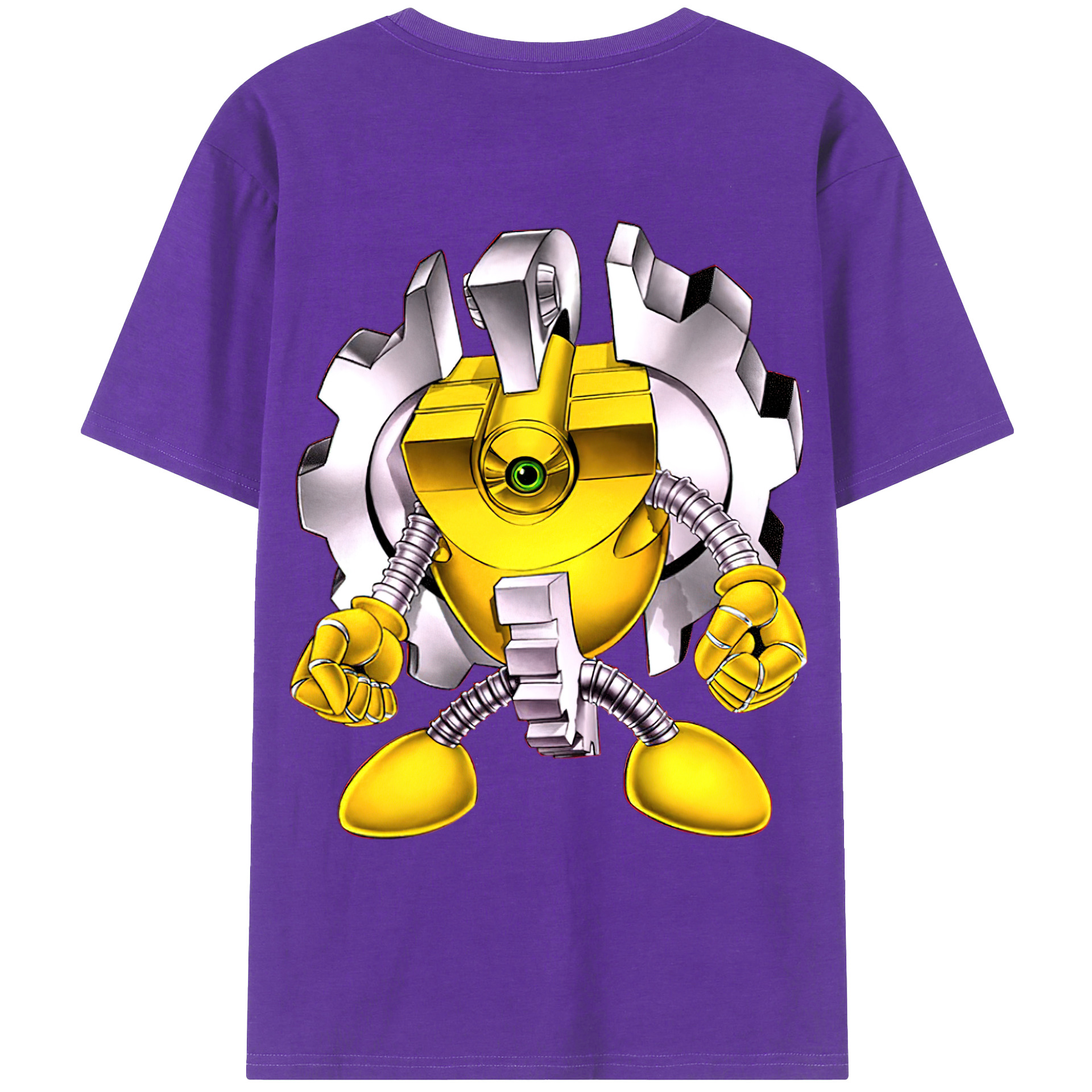 （画像用） 遊☆戯☆王 Yu-Gi-Oh! 綿100％ メンズ半袖Tシャツ（バックプリント） 通気性