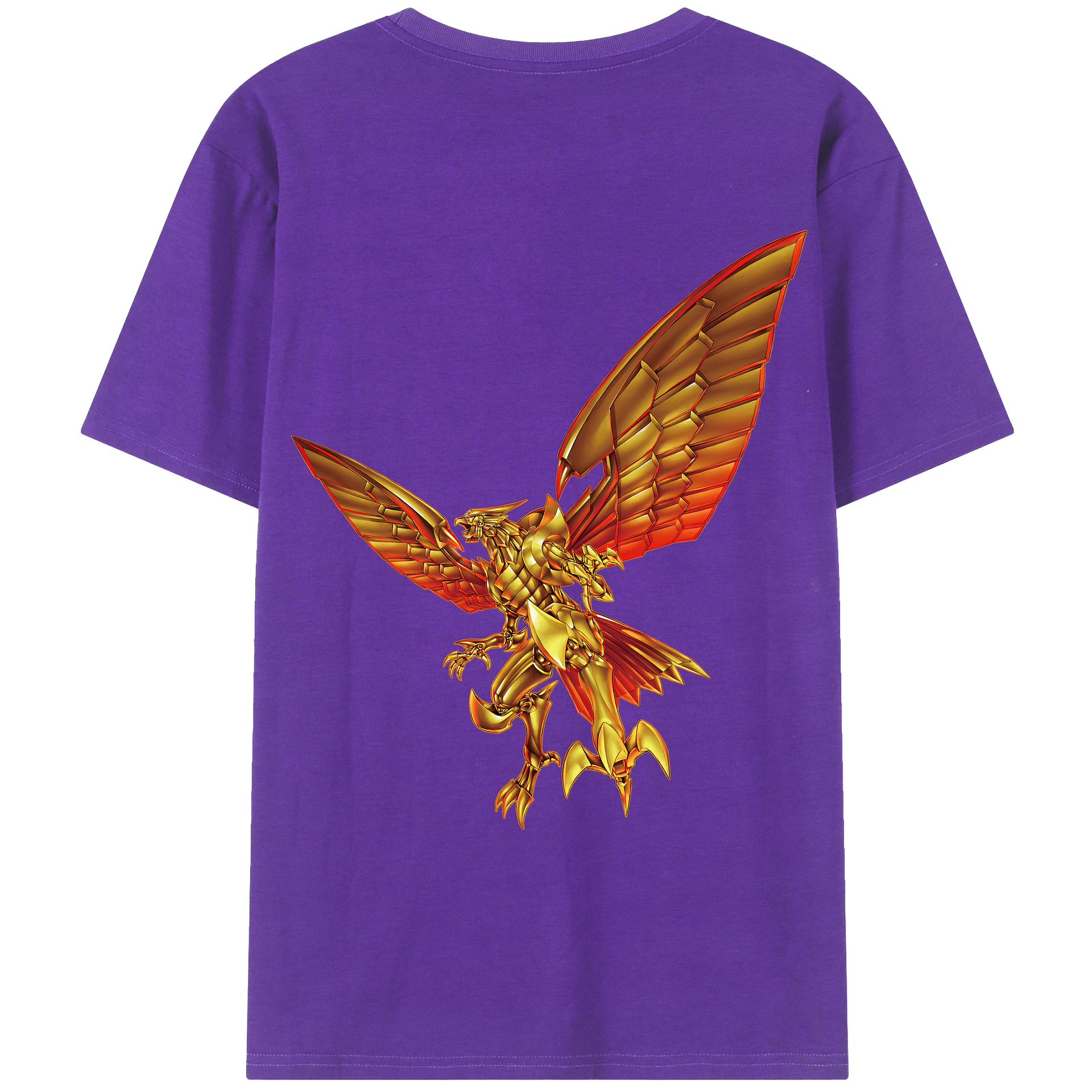 （画像用） 遊☆戯☆王 Yu-Gi-Oh! 綿100％ メンズ半袖Tシャツ（バックプリント） 通気性