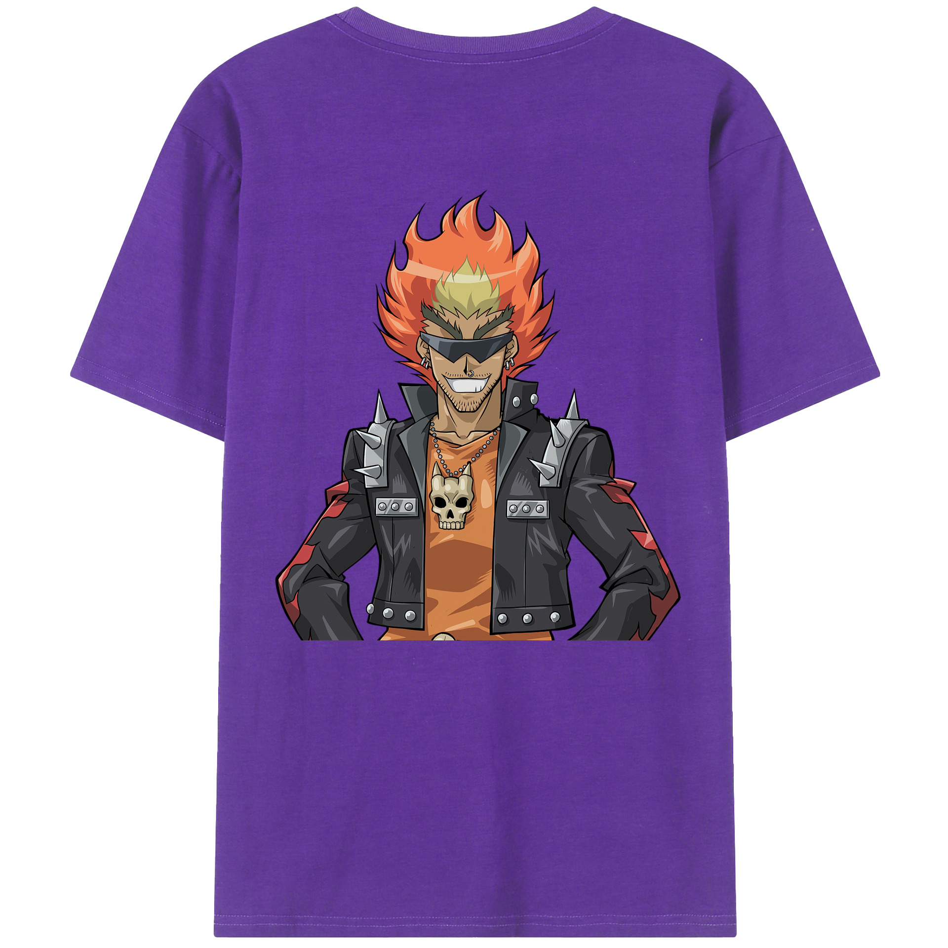 （画像用） 遊☆戯☆王 Yu-Gi-Oh! 綿100％ メンズ半袖Tシャツ（バックプリント） 通気性