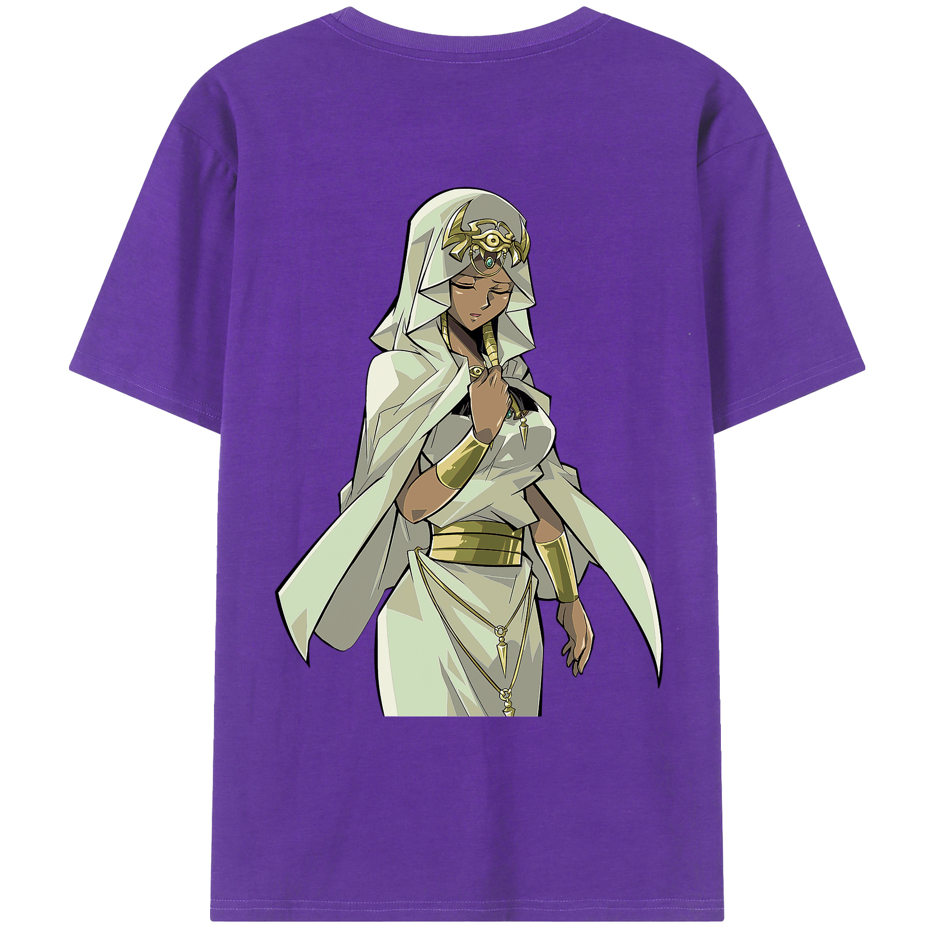 （画像用） 遊☆戯☆王 Yu-Gi-Oh! 綿100％ メンズ半袖Tシャツ（バックプリント） 通気性