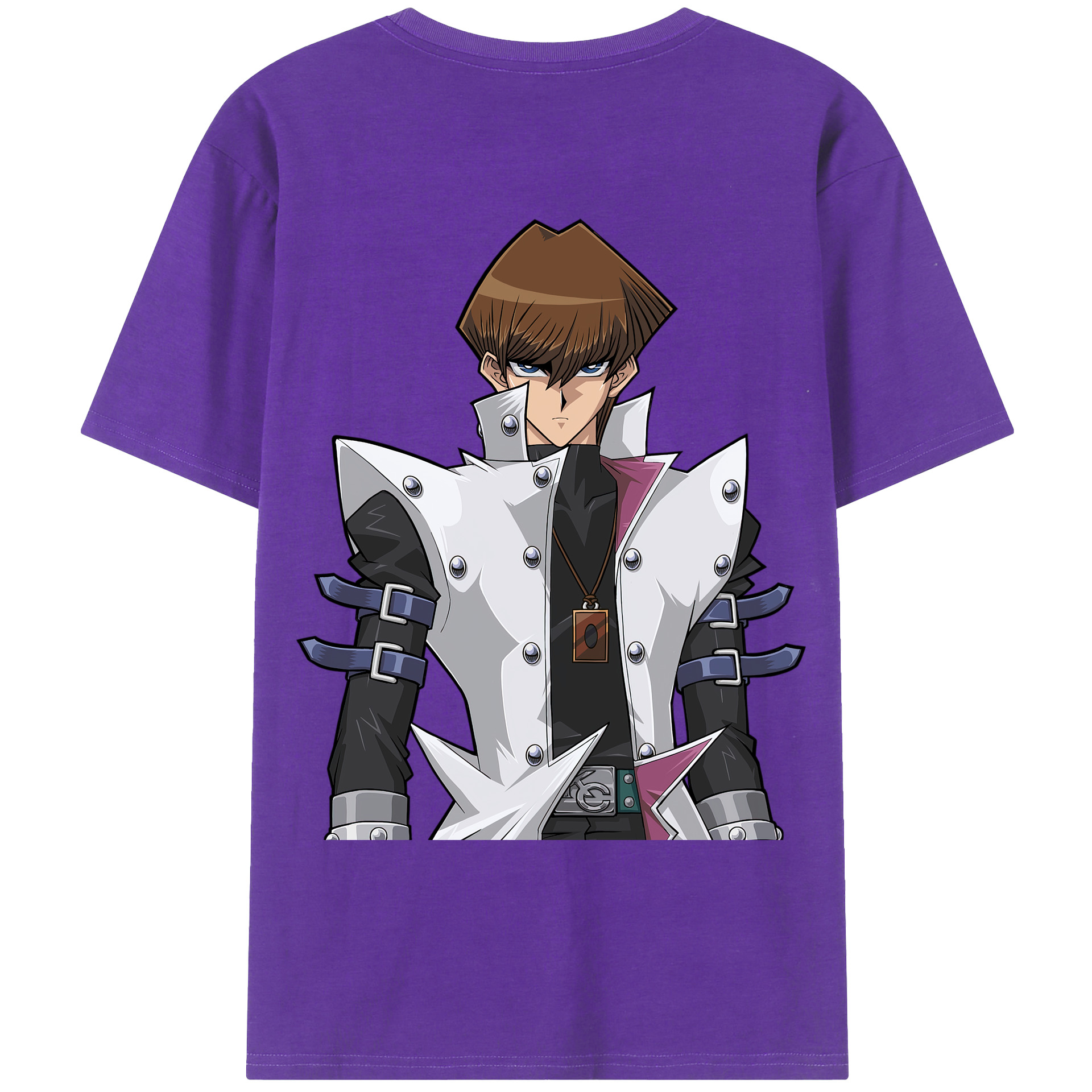 （画像用） 遊☆戯☆王 Yu-Gi-Oh! 綿100％ メンズ半袖Tシャツ（バックプリント） 通気性