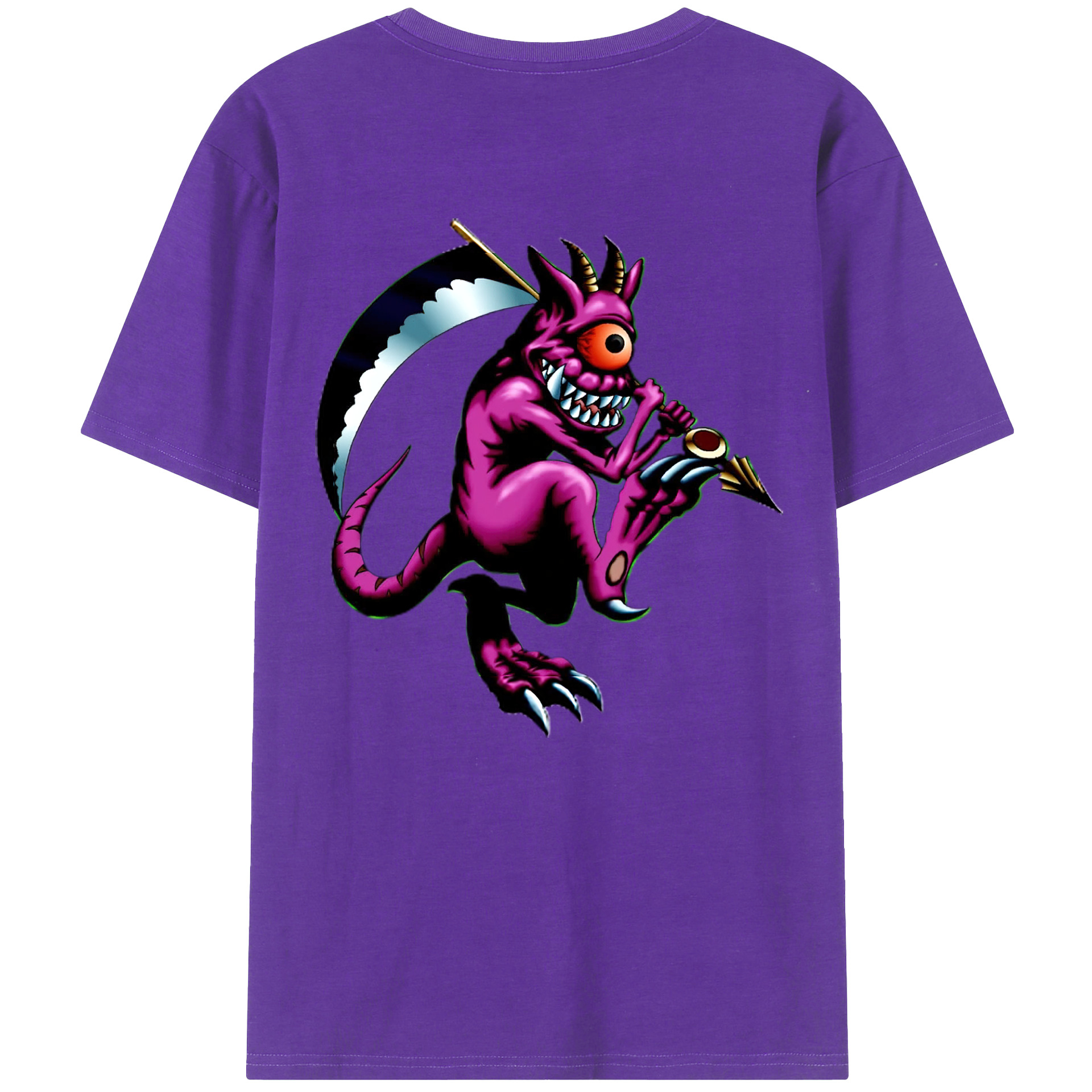 （画像用） 遊☆戯☆王 Yu-Gi-Oh! 綿100％ メンズ半袖Tシャツ（バックプリント） 通気性