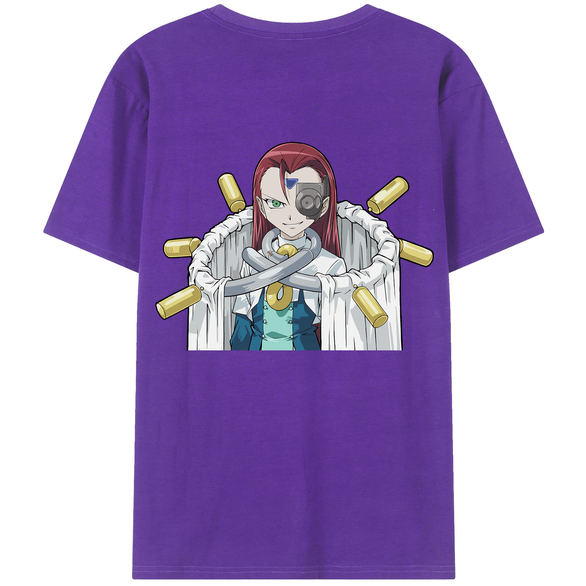 （画像用） 遊☆戯☆王 Yu-Gi-Oh! 綿100％ メンズ半袖Tシャツ（バックプリント） 通気性
