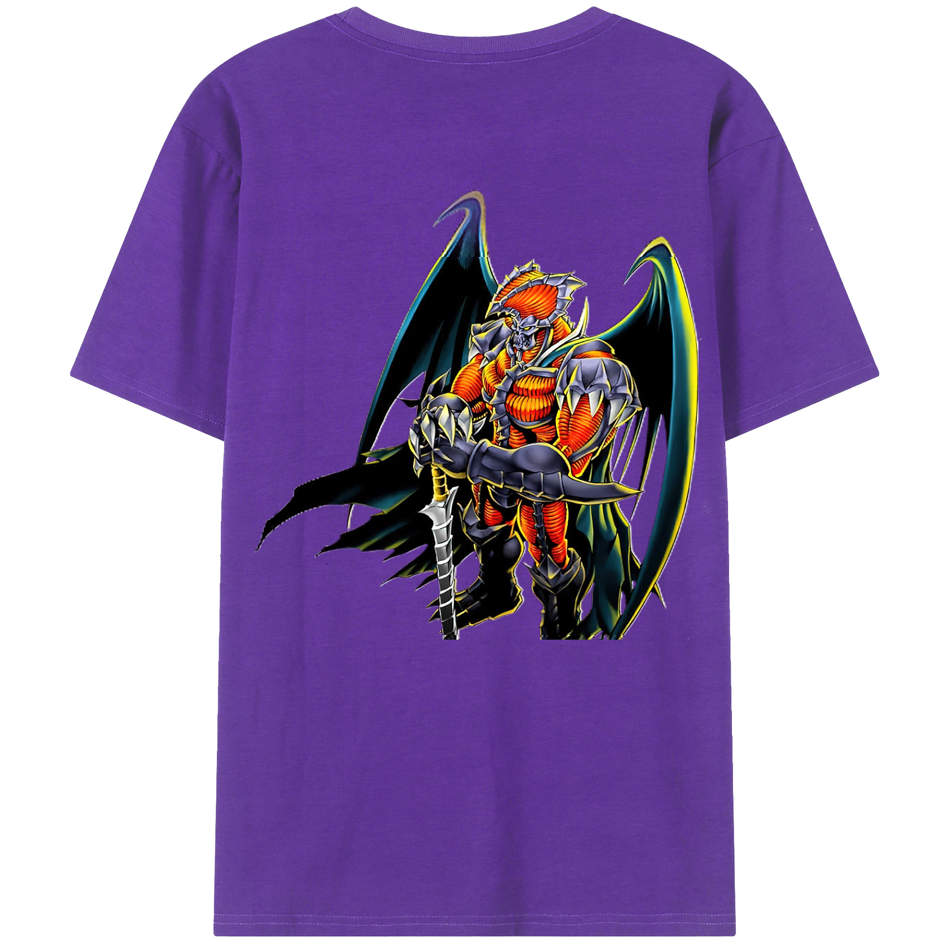 （画像用） 遊☆戯☆王 Yu-Gi-Oh! 綿100％ メンズ半袖Tシャツ（バックプリント） 通気性