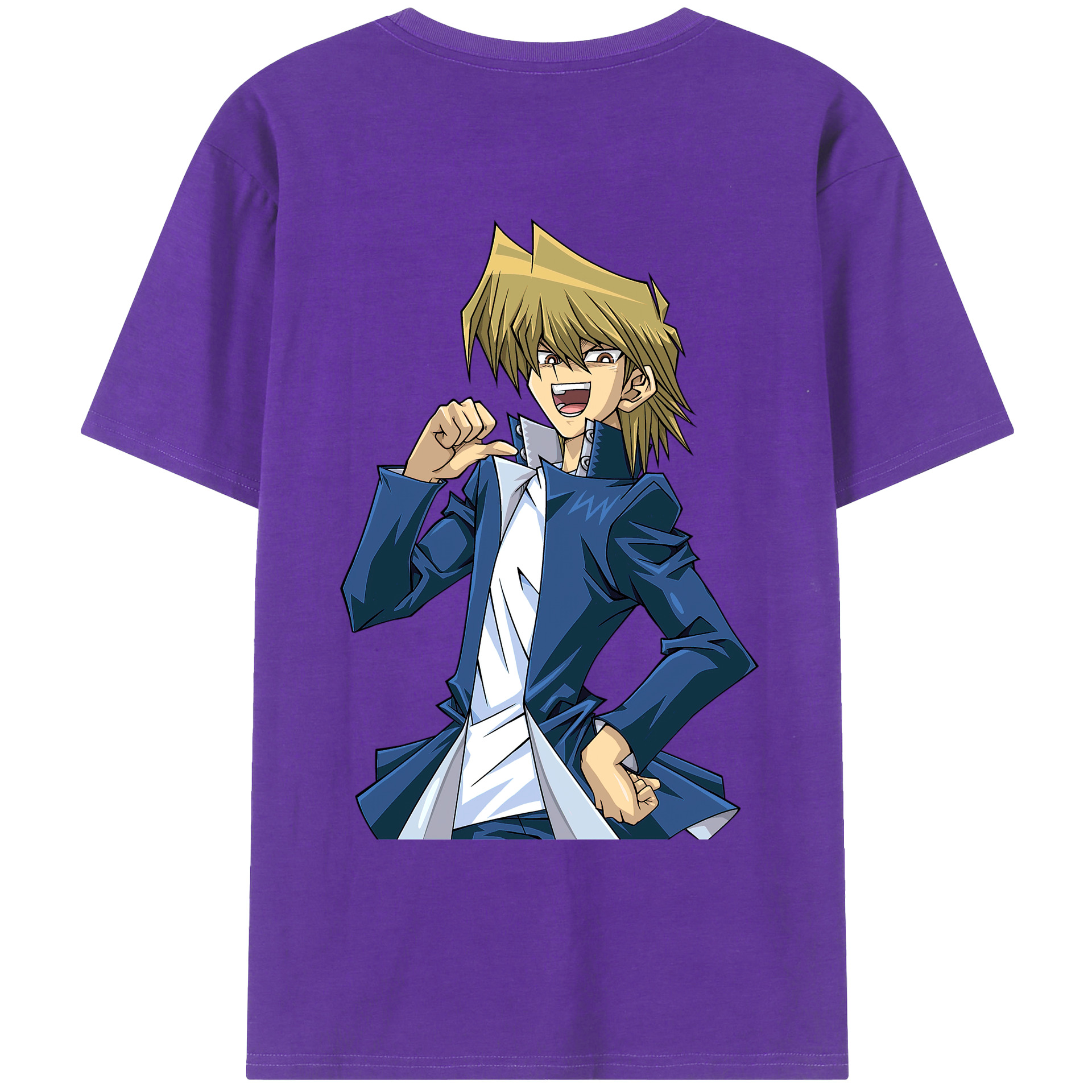 （画像用） 遊☆戯☆王 Yu-Gi-Oh! 綿100％ メンズ半袖Tシャツ（バックプリント） 通気性