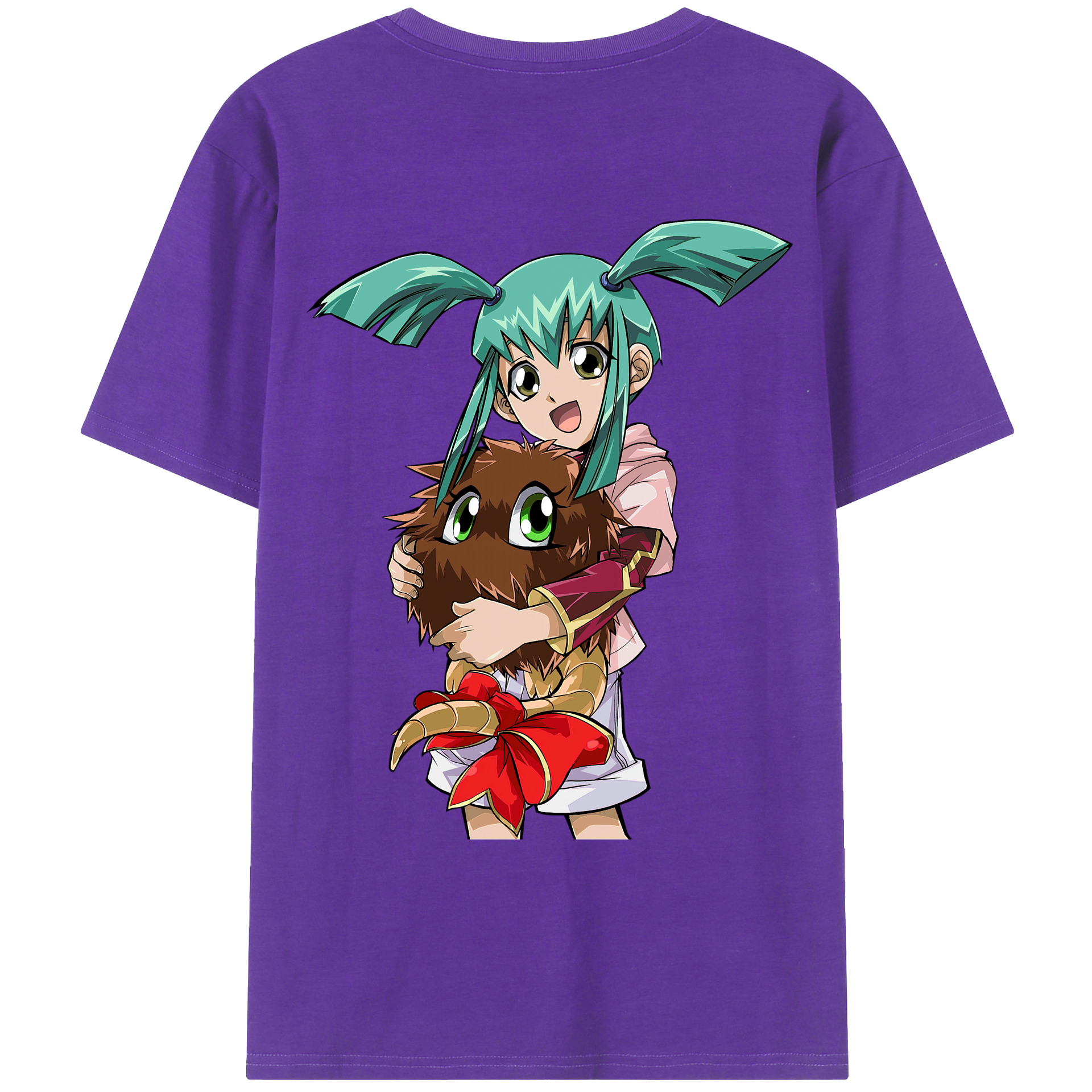 （画像用） 遊☆戯☆王 Yu-Gi-Oh! 綿100％ メンズ半袖Tシャツ（バックプリント） 通気性
