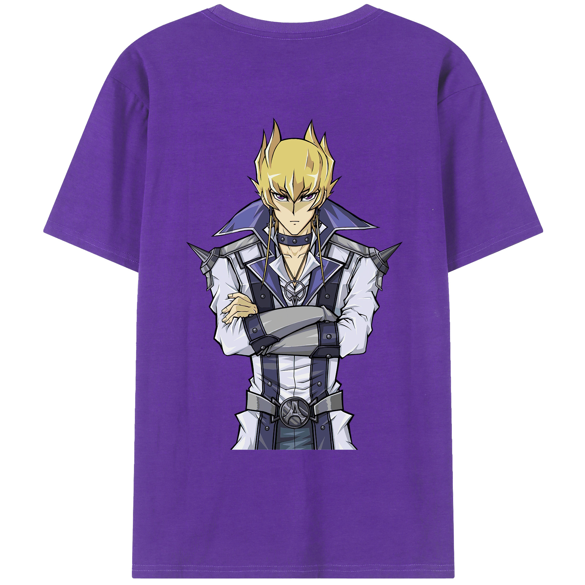 （画像用） 遊☆戯☆王 Yu-Gi-Oh! 綿100％ メンズ半袖Tシャツ（バックプリント） 通気性
